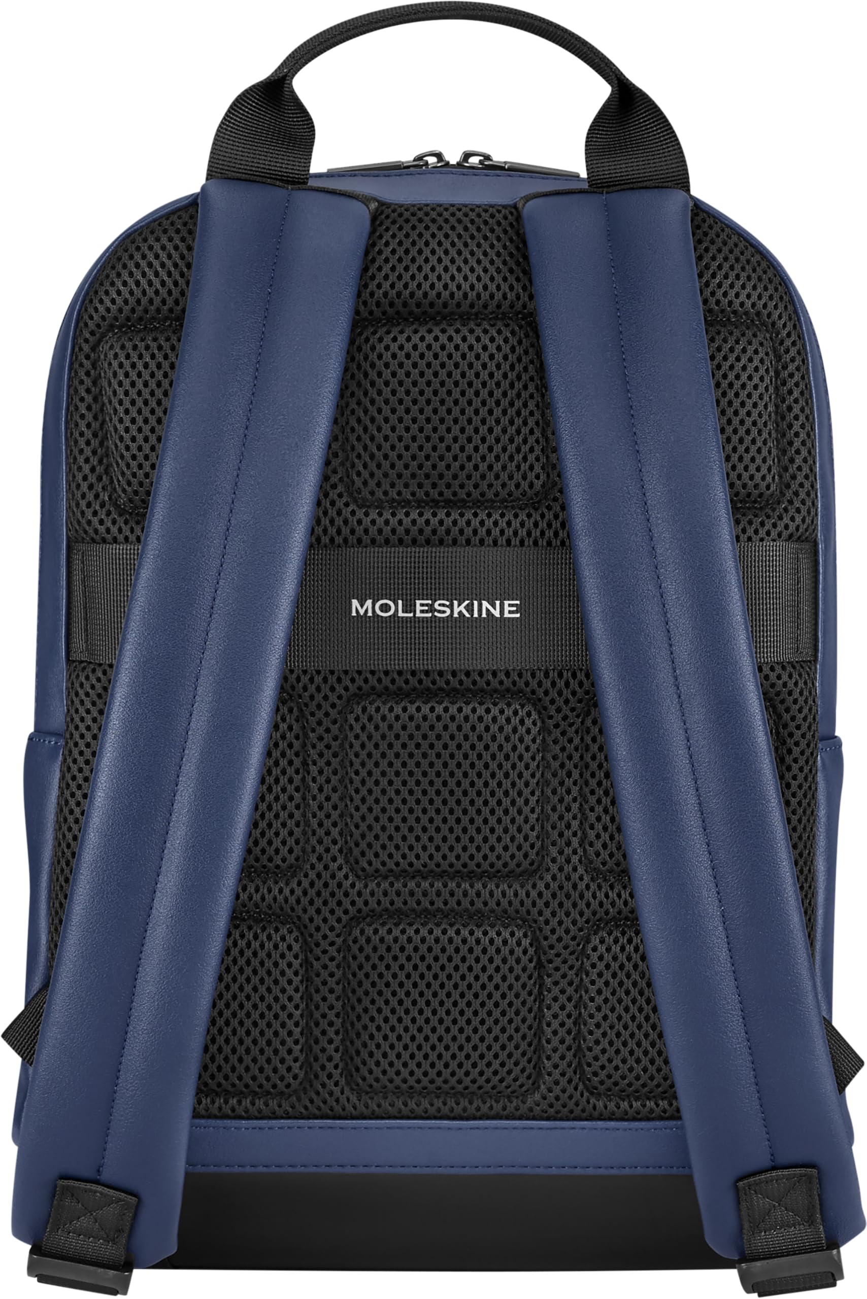 Moleskine Classic 2.0 Small Backpack 14 Inch Laptop Backpack for Women & Men - Water-Resistant Sapphire Blue Daypack for Work, School, Travel & Commuting