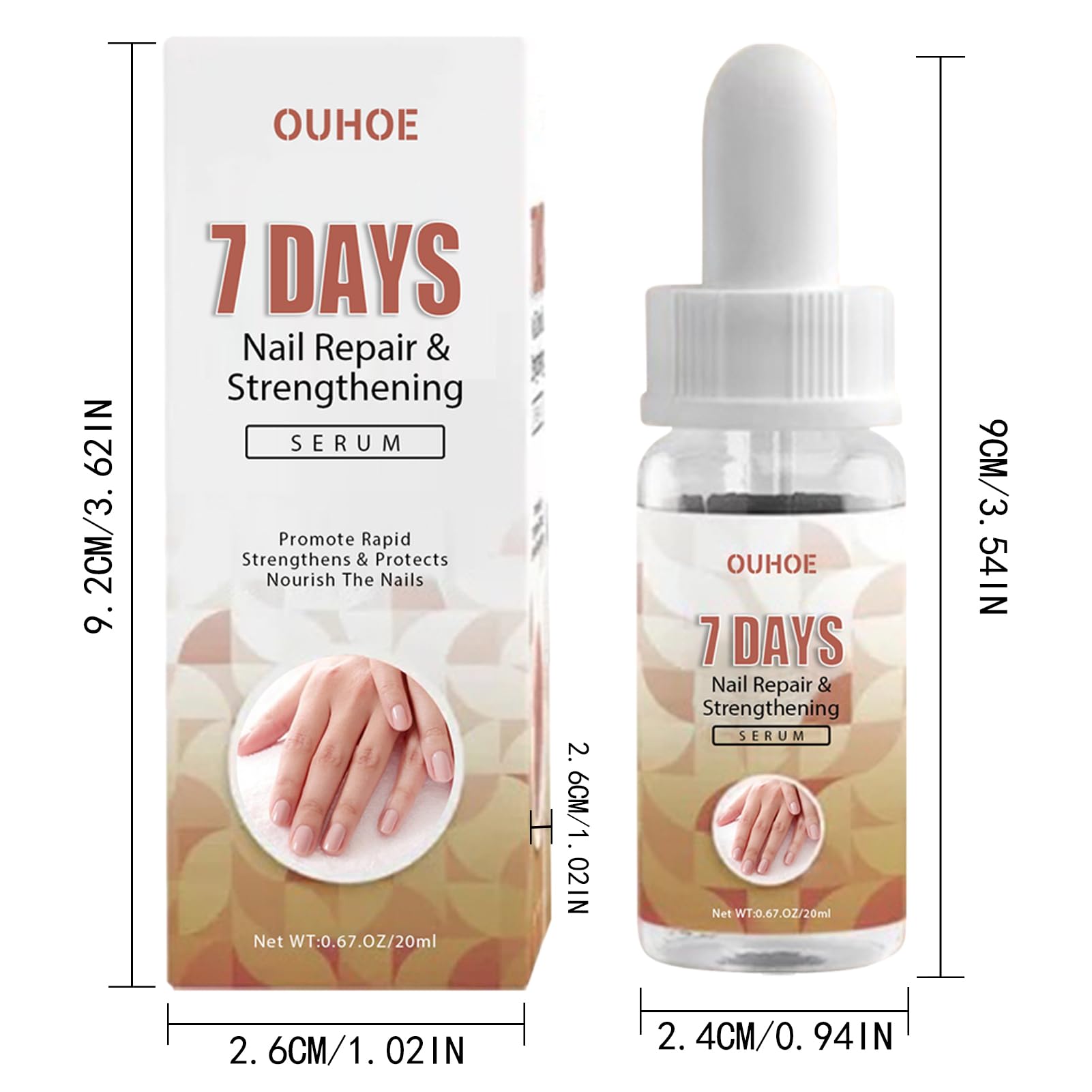 Best Nail Strengthening Cream & Repair Essence - Multi-Purpose Nail Growth Treatment for Damaged, Weak & Brittle Nails - Perfect for Salon, Home Care & Travel