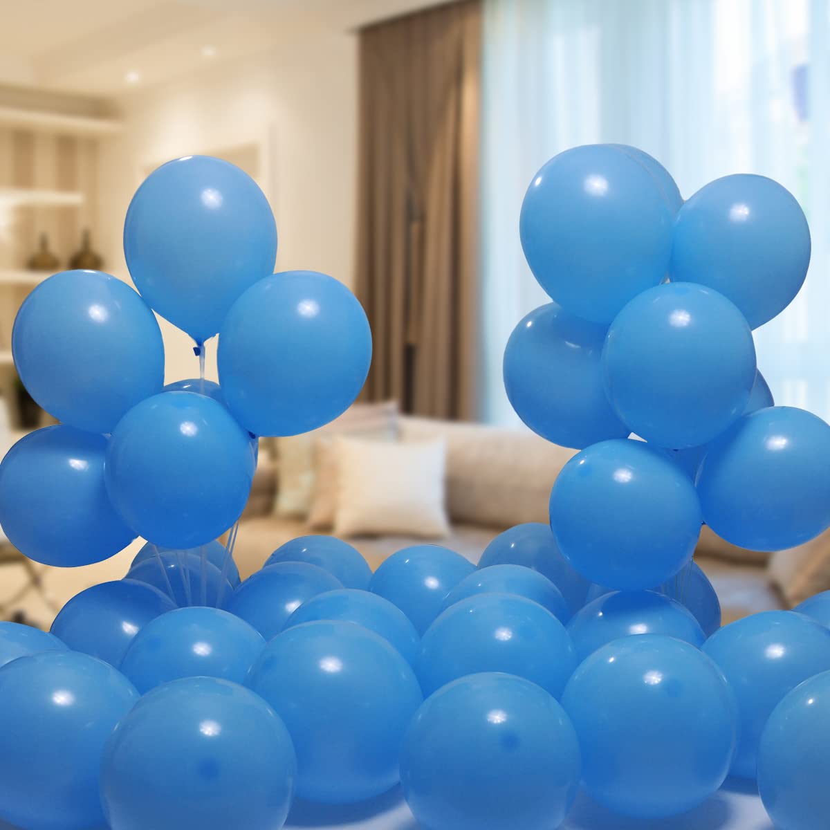 300 Pack 12 Inch Light Blue Latex Balloons - Bulk Party Balloons for Birthday, Baby Shower, Wedding, Graduation & Holiday Decorations - Perfect for Indoor & Outdoor Celebrations
