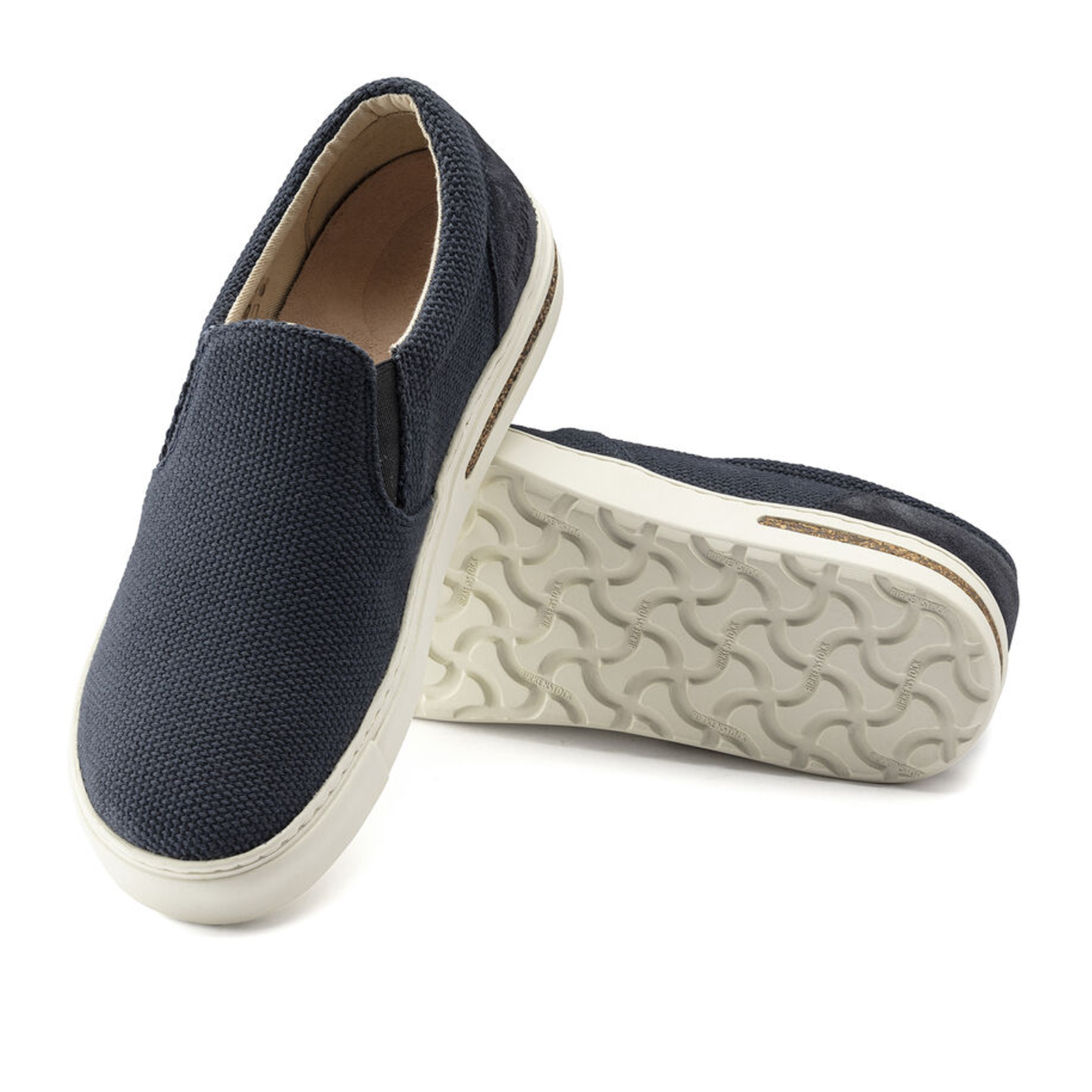 Birkenstock Oswego Slip-On Sneakers for Women - Comfortable Canvas Shoes in Midnight Blue | Perfect for Casual Wear, Walking & Everyday Comfort