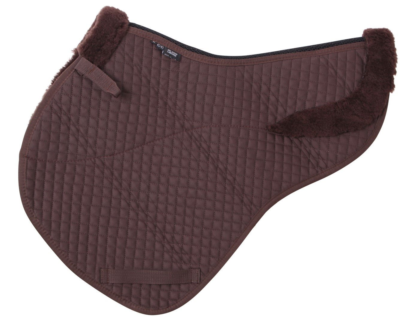 Premium Cavallino CC Jump Shaped Lambswool Saddle Pad - Breathable Equestrian Saddlecloth for Show Jumping & Dressage Competitions