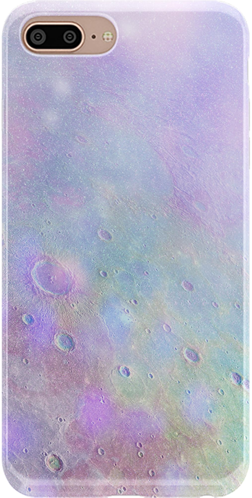 Casely iPhone 6/7/8 Plus Case - Pastel Marble Moon Design | Slim Protective Cover for iPhone 6 Plus/7 Plus/8 Plus | Perfect for Everyday Use, Work & Travel