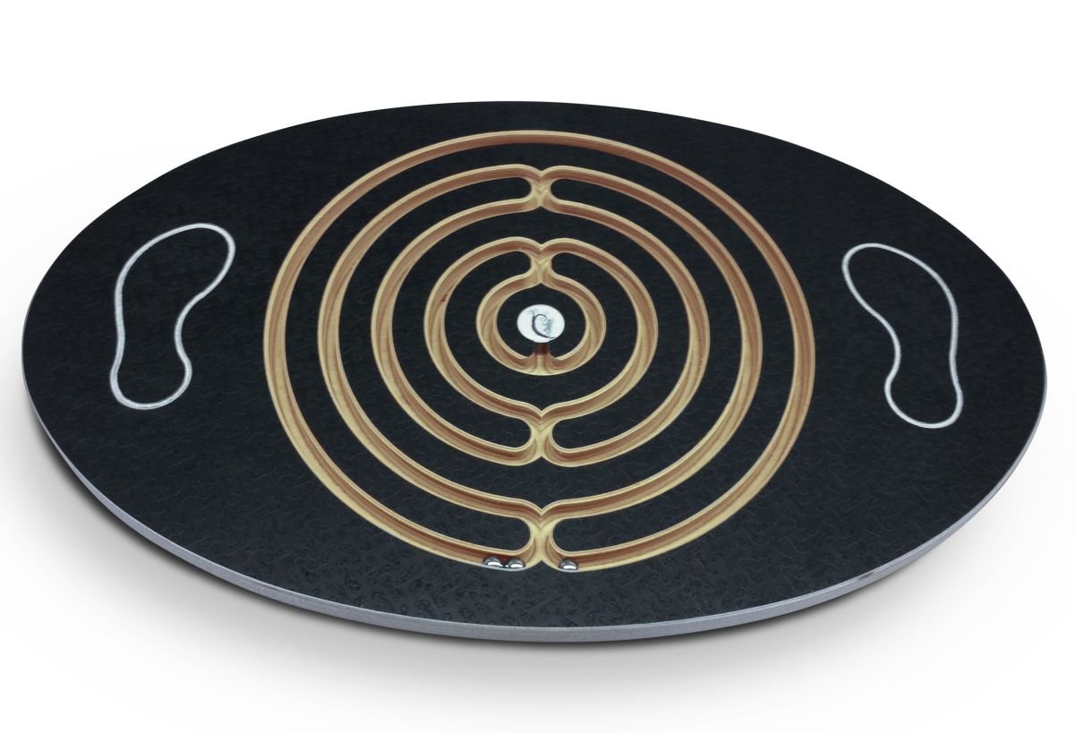 Challenge & Fun Labyrinth Balance Board Game with Rolling Marbles - Improve Focus & Coordination for Kids & Adults - Perfect for Home, Office & Classroom Brain Breaks