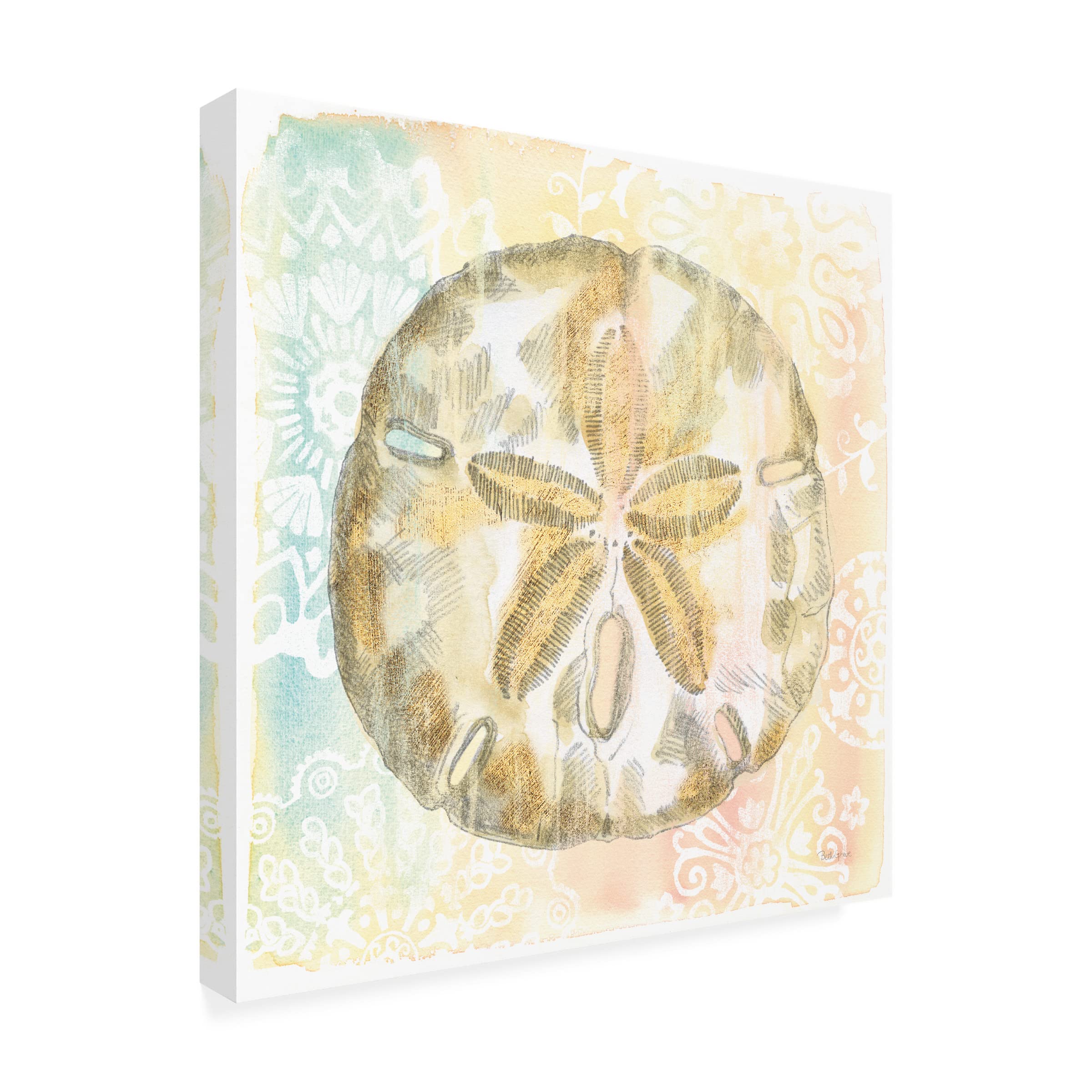 Beth Grove 'Golden Treasures VII' Canvas Wall Art Print - Premium Home Decor for Living Room, Bedroom & Office | Trademark Fine Art Collection