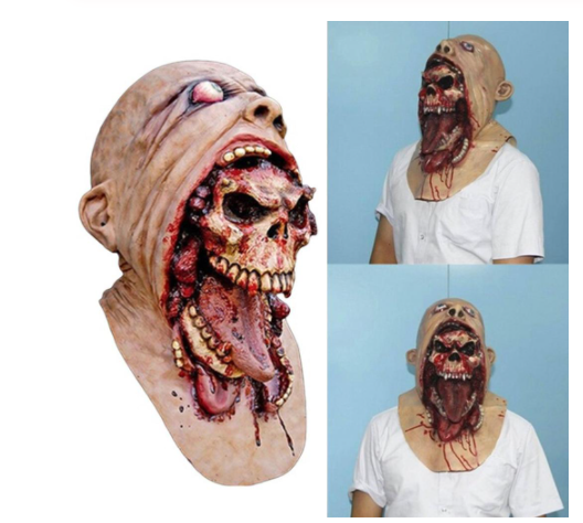 Scary Halloween Ghost Mask for Adults - Realistic & Spooky Costume Accessory for Parties & Haunted Houses