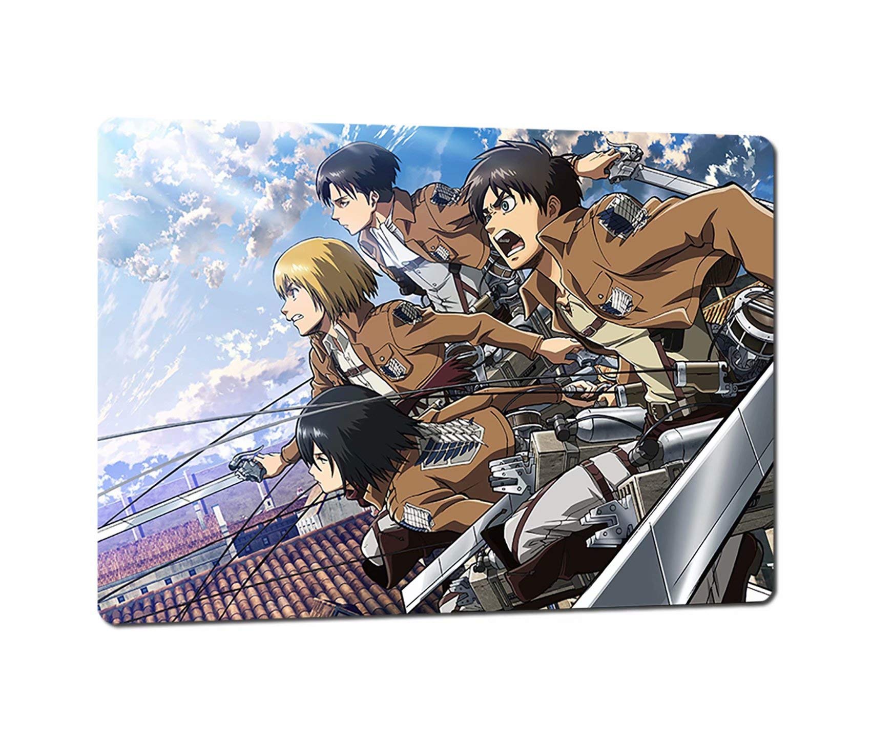 Attack On Titan Anime Poster - Japanese Manga Metal Wall Art Decor 12x16 Inches - Perfect for Bedroom, Living Room & Game Room Decorations