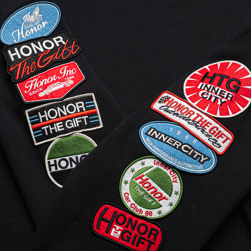 Honor The Gift Fuel Crewneck Sweatshirt - Black | Men's Casual Streetwear Pullover for Gym & Everyday Wear