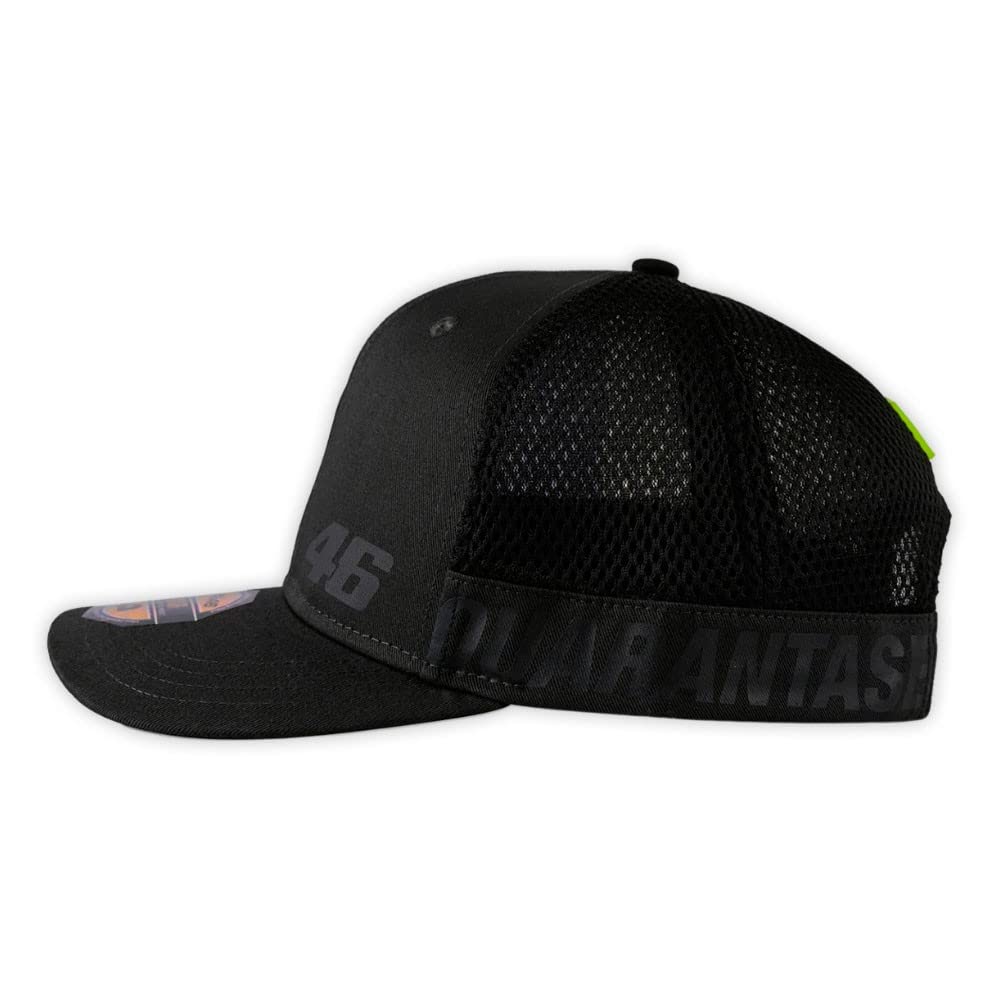 VR 46 Men's Mid Visor Cap - Lightweight Breathable Sun Hat for Motorcycle Riding, Golf, Fishing & Outdoor Activities