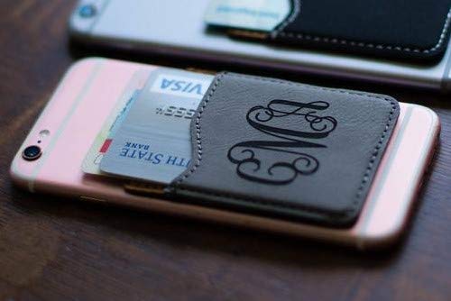 Personalized Stick-On Cell Phone Card Holder - Slim Wallet for Credit Cards & ID - Perfect for Travel, Shopping, and Everyday Use