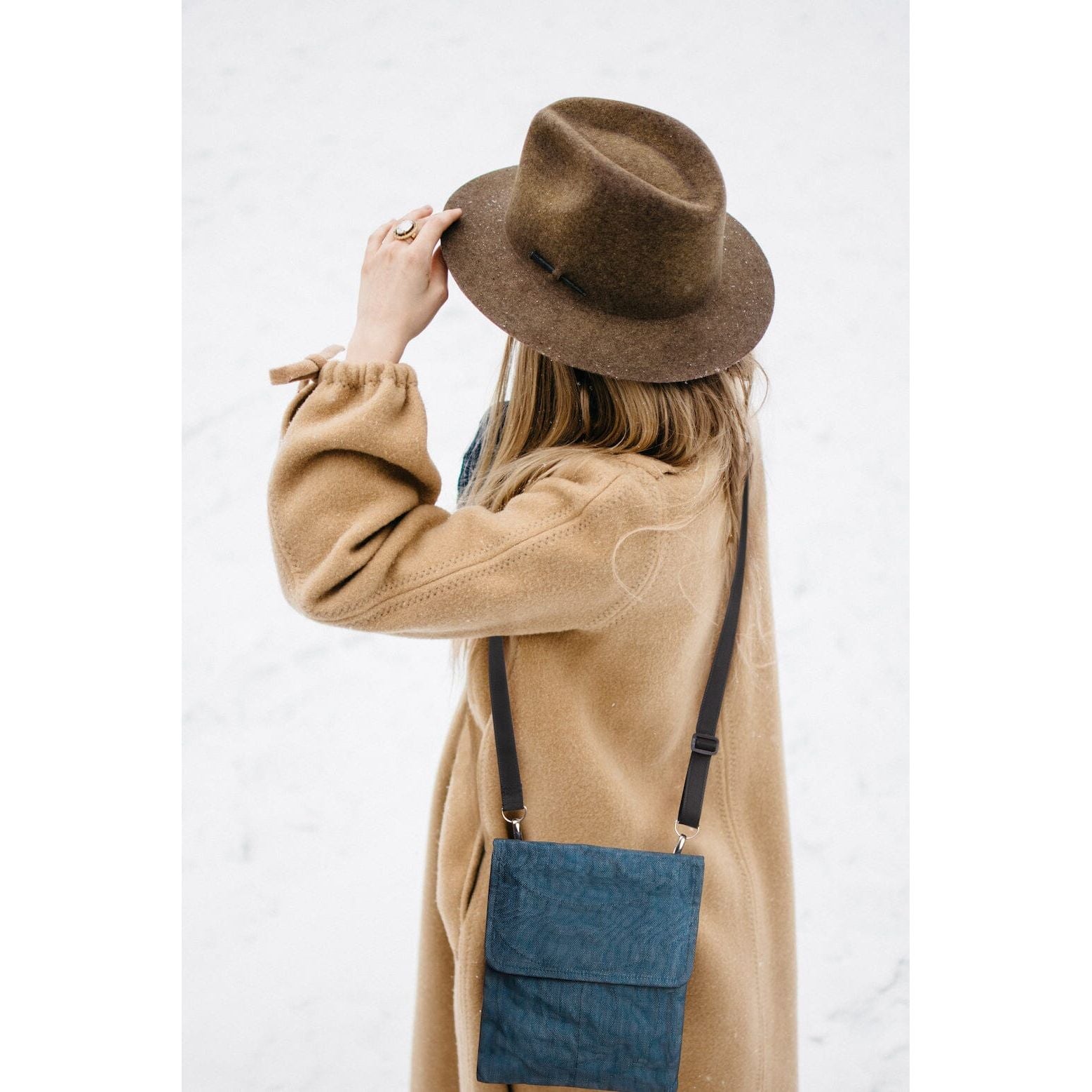 Eco-Friendly Smateria Hip Bag with Adjustable Strap - Fair Trade Waist Pack for Travel, Hiking & Everyday Use