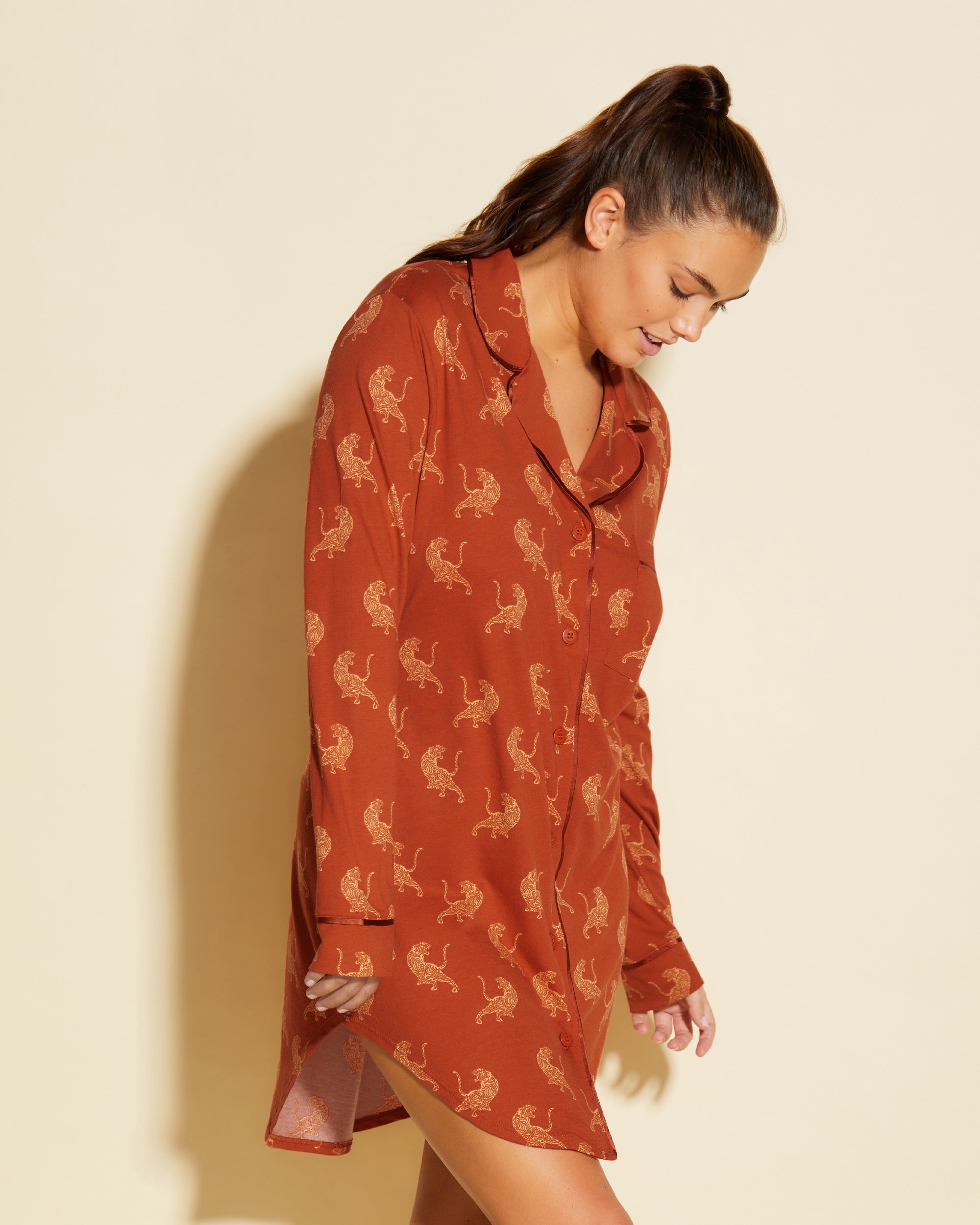 Printed Nightgown for Women - Soft & Comfortable Sleepwear - Perfect for Relaxing at Home or Lounging in Bed