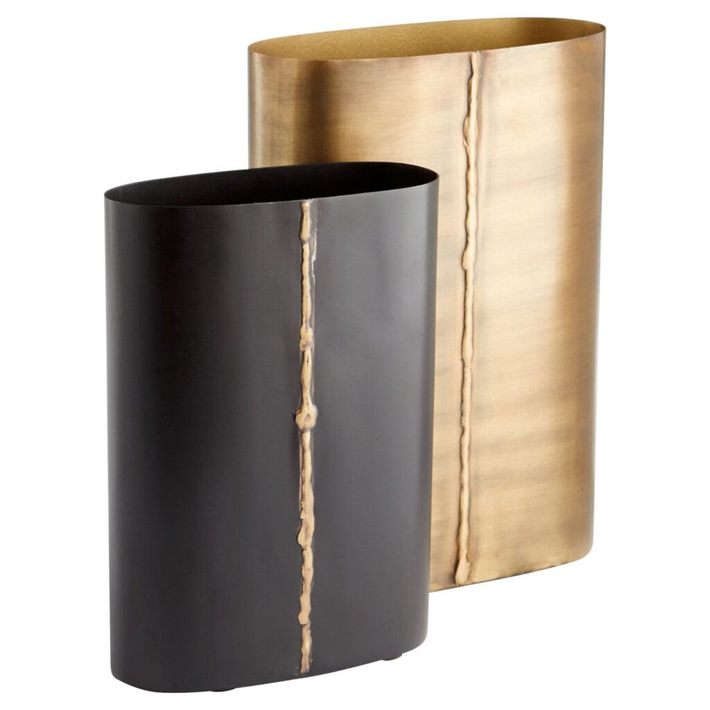 Cyan Design 11359 Large Gold Begonia Vase - Elegant Home Decor for Living Room, Dining Table, or Wedding Centerpiece