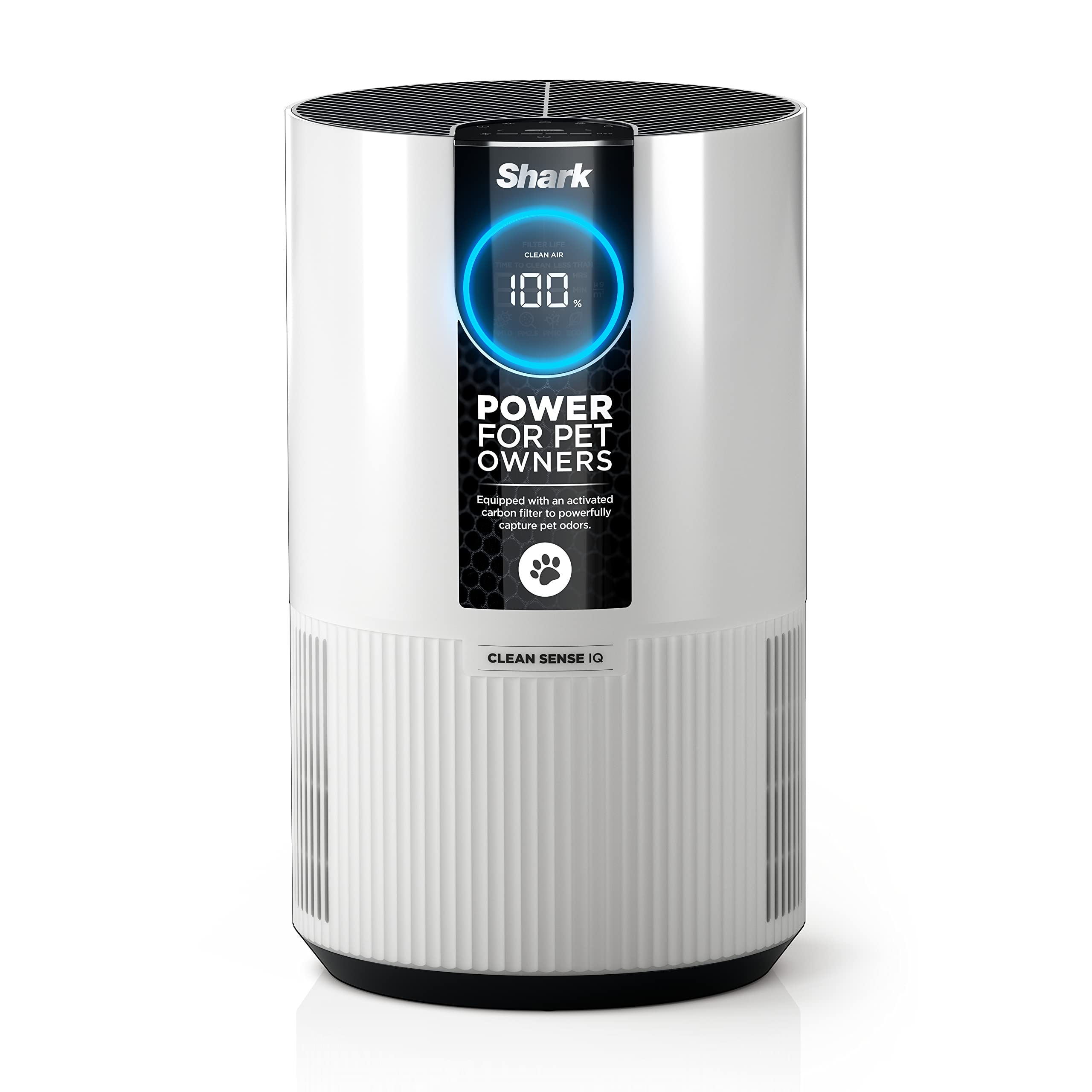 Shark HP102PET HEPA Air Purifier for Home - Captures 99.98% of Allergens, Pet Dander, Dust & Odors | 500 Sq Ft Coverage for Bedroom, Small Rooms | Ideal for Pet Owners & Allergy Sufferers | Eliminates Pet Hair, Smoke & Airborne Particles for Cleaner Breathing