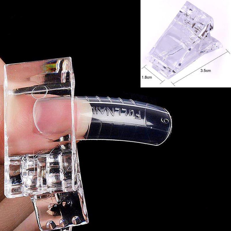 5pcs Professional Polygel Nail Clips Set - Durable Nail Art Tools for Polygel Extension & Sculpting - Perfect for Salon & Home Manicure