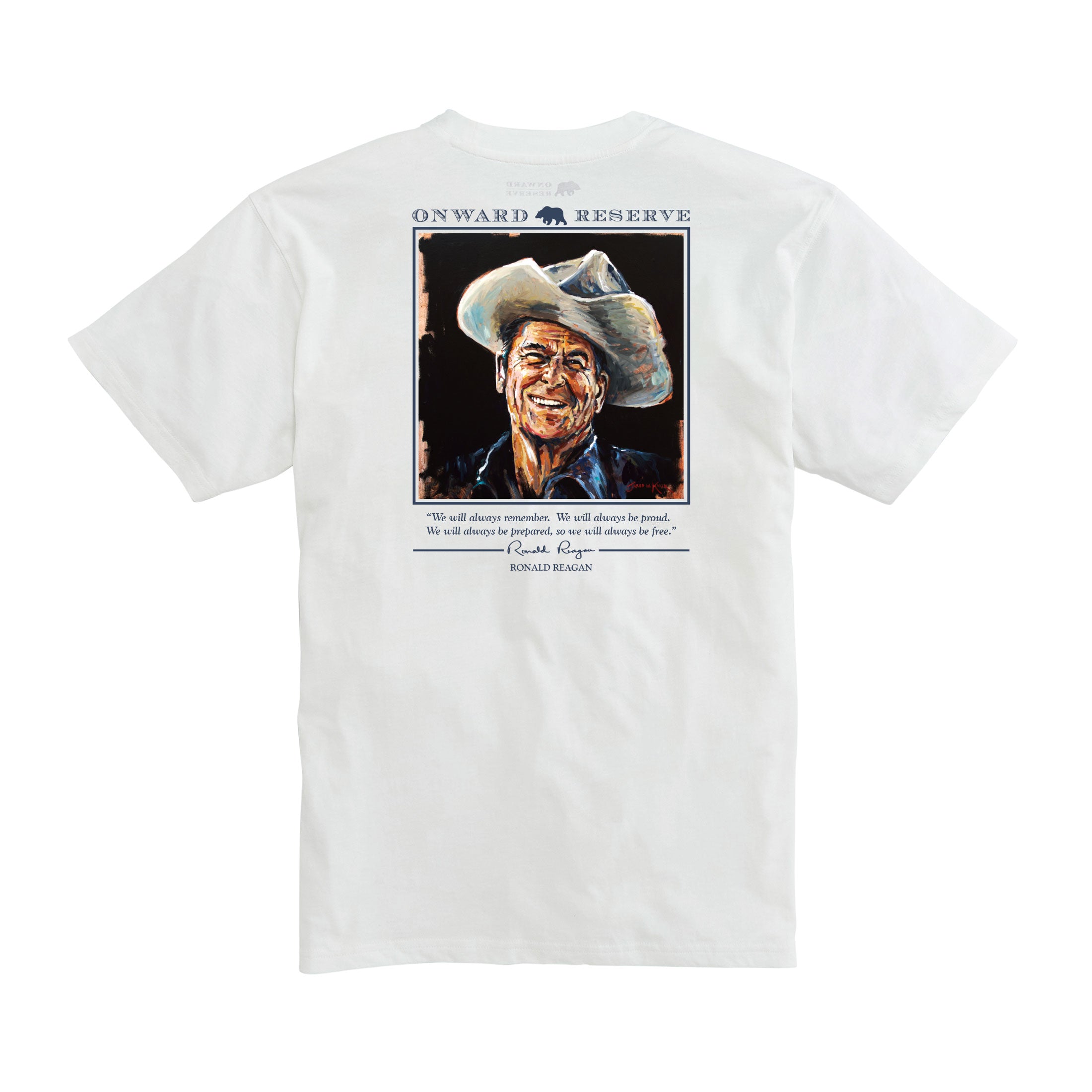 Knox Cowboy Reagan Short Sleeve T-Shirt for Men - Soft Cotton Casual Tee - Western Style Shirt - Perfect for Summer, Rodeo & Country Music Festivals
