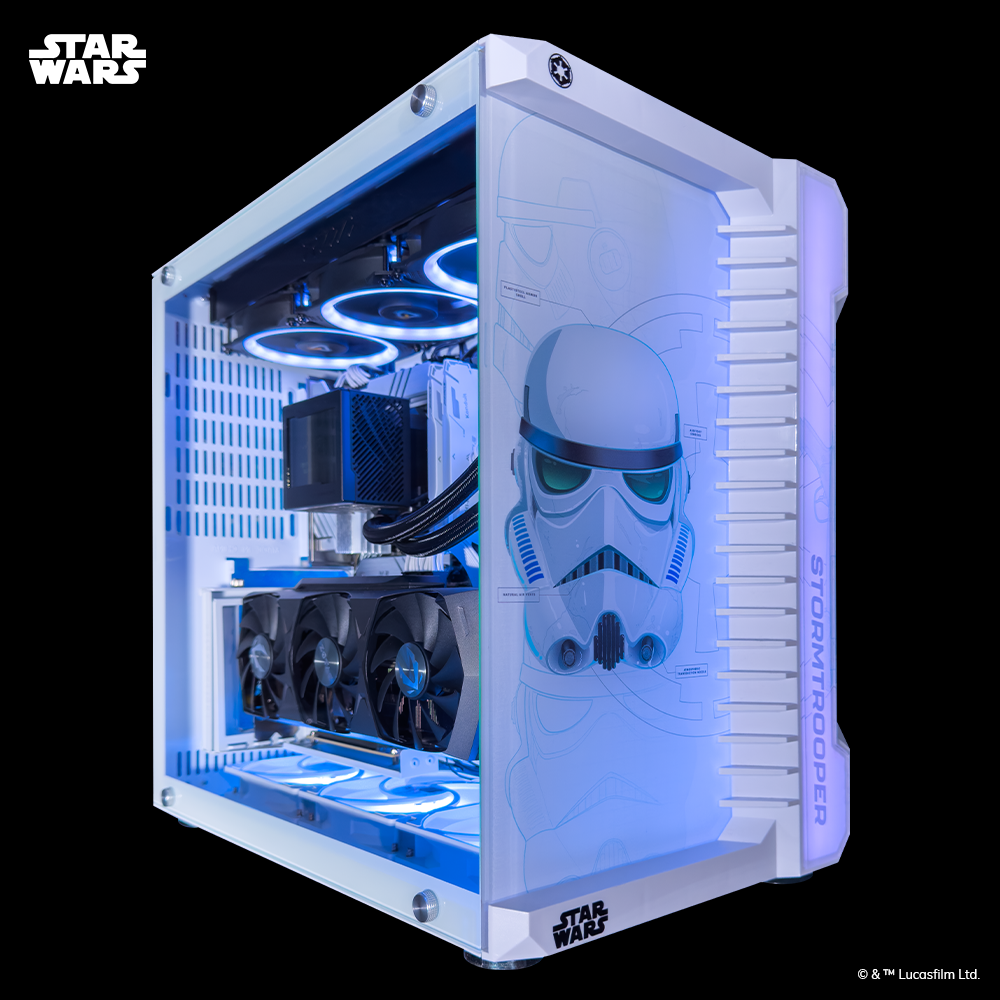 Geek Machine™ Star Wars Edition Stormtrooper PC Gaming Case - Perfect for Star Wars Fans & Gaming Enthusiasts, Ideal for Home & Office Setups