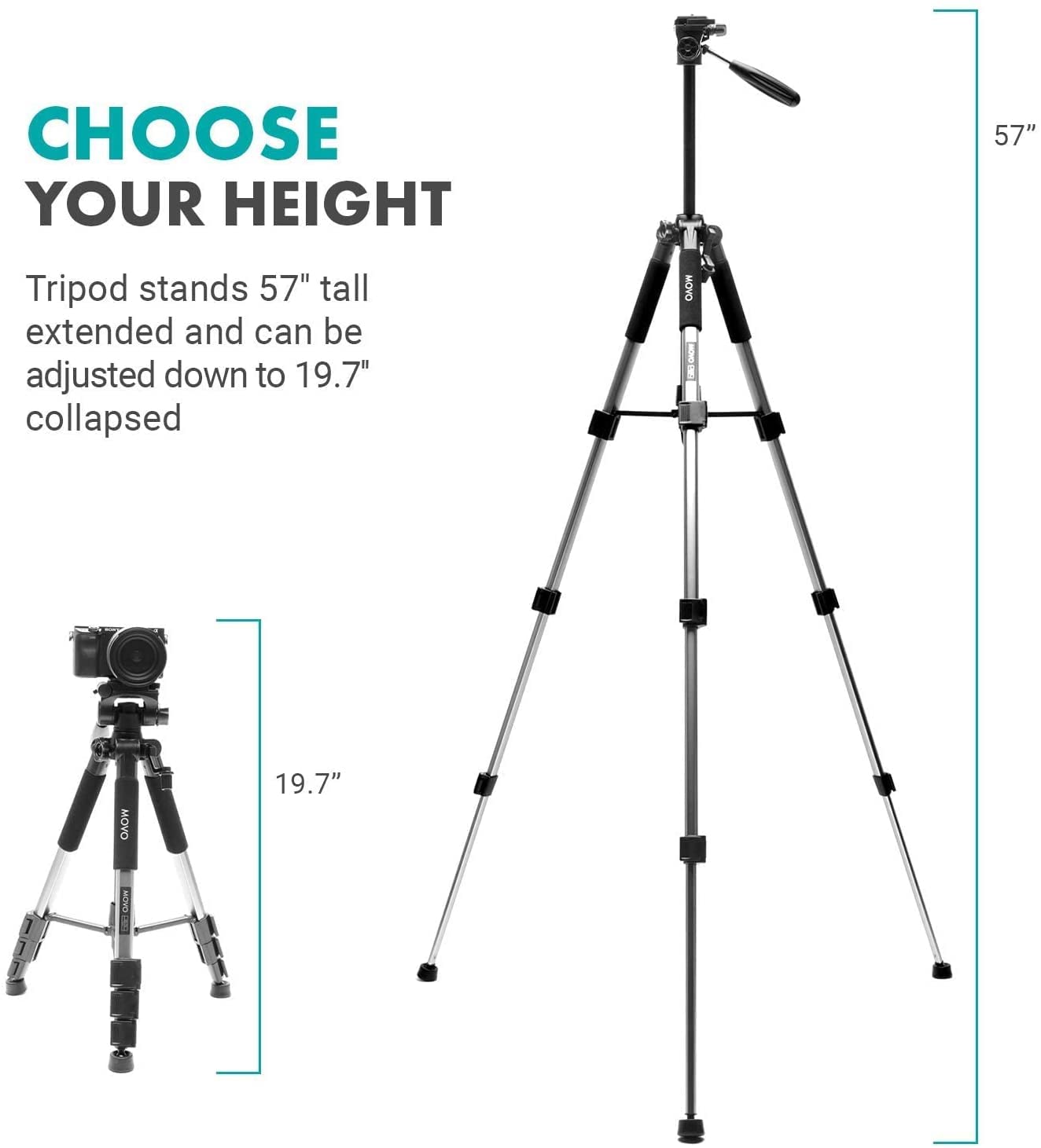 MOVO iVlog1 Smartphone Vlogging Kit - Supercardioid Mic, Mini & Full-Size Tripods, LED Light, Wide-Angle Lens for iPhone/Android - Perfect for YouTube, TikTok, Travel & Live Streaming