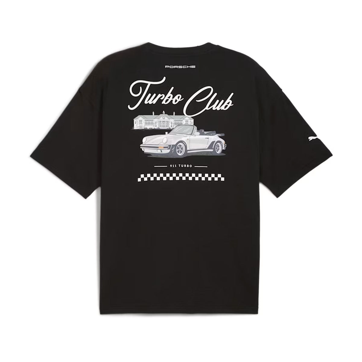 Porsche Legacy Graphic Tee - PUMA Black Men's T-Shirt | Vintage Car Enthusiast Apparel for Casual Wear & Car Shows