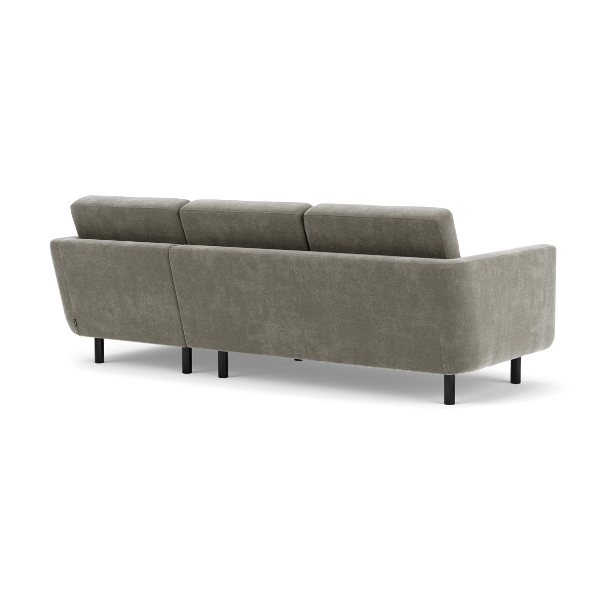Conrad Fabric Right Chaise Sofa - Modern Sectional Couch for Living Room, Lounge & Home Theater - Comfortable Upholstered Furniture with Chaise Lounge