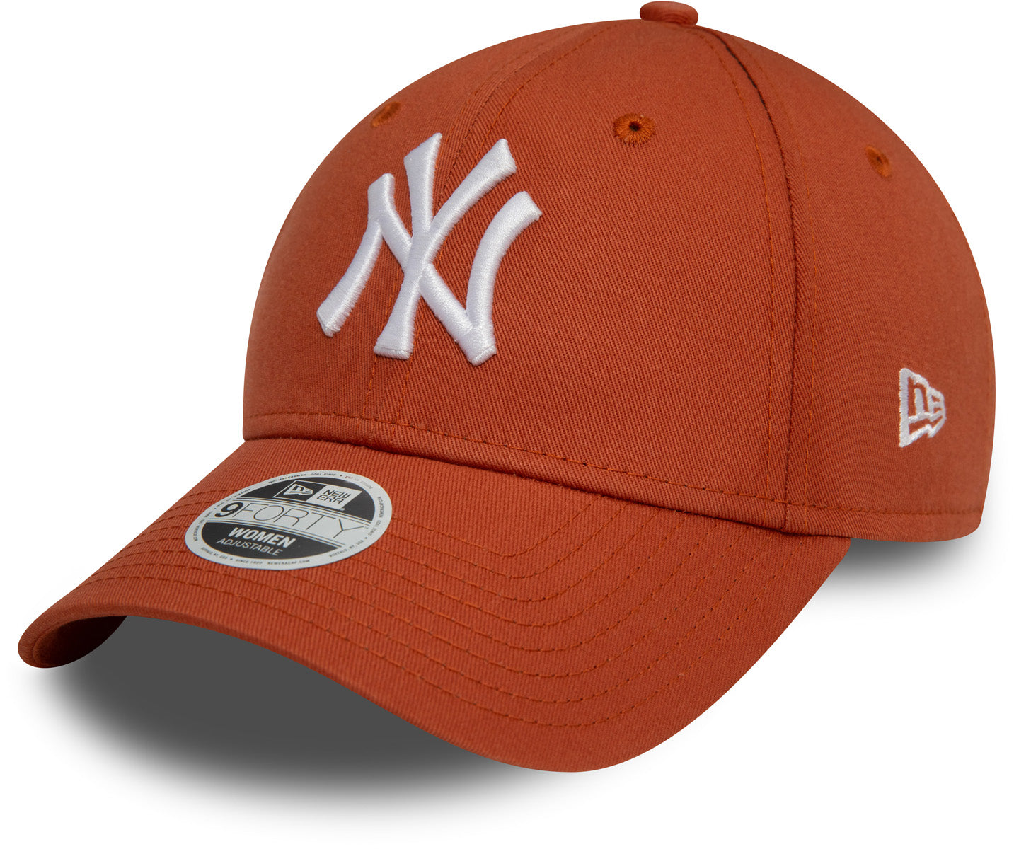 New York Yankees New Era 9Forty Essential Terracotta Baseball Cap for Women - Adjustable Snapback Hat for Baseball Fans, Streetwear & Outdoor Activities