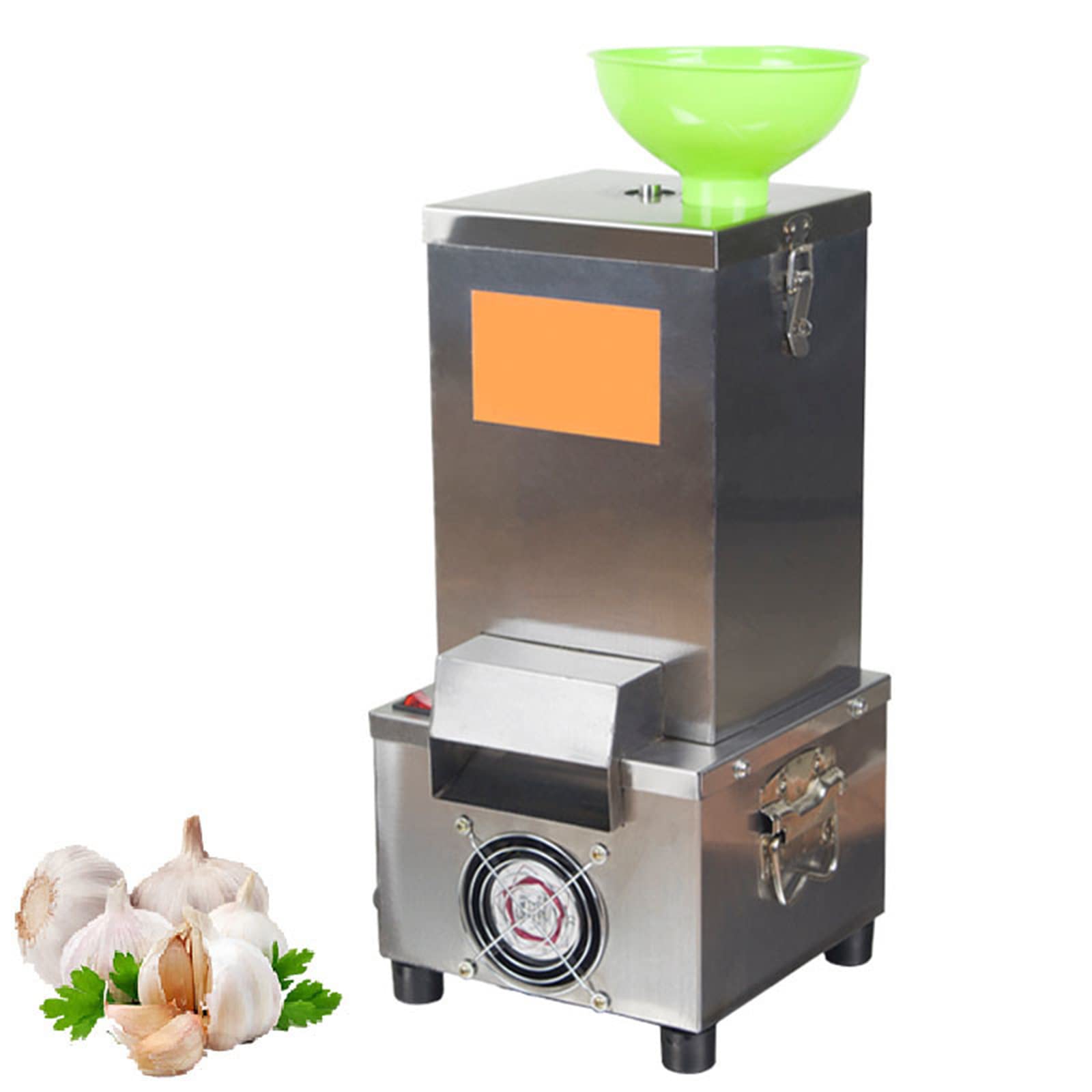 Commercial Electric Garlic Peeler Machine - 180W 25kg/H High Capacity Garlic Skin Peeling Maker - 110V Food Processor for Restaurants, Kitchens & Food Processing Businesses (Perfect for Bulk Garlic Peeling)