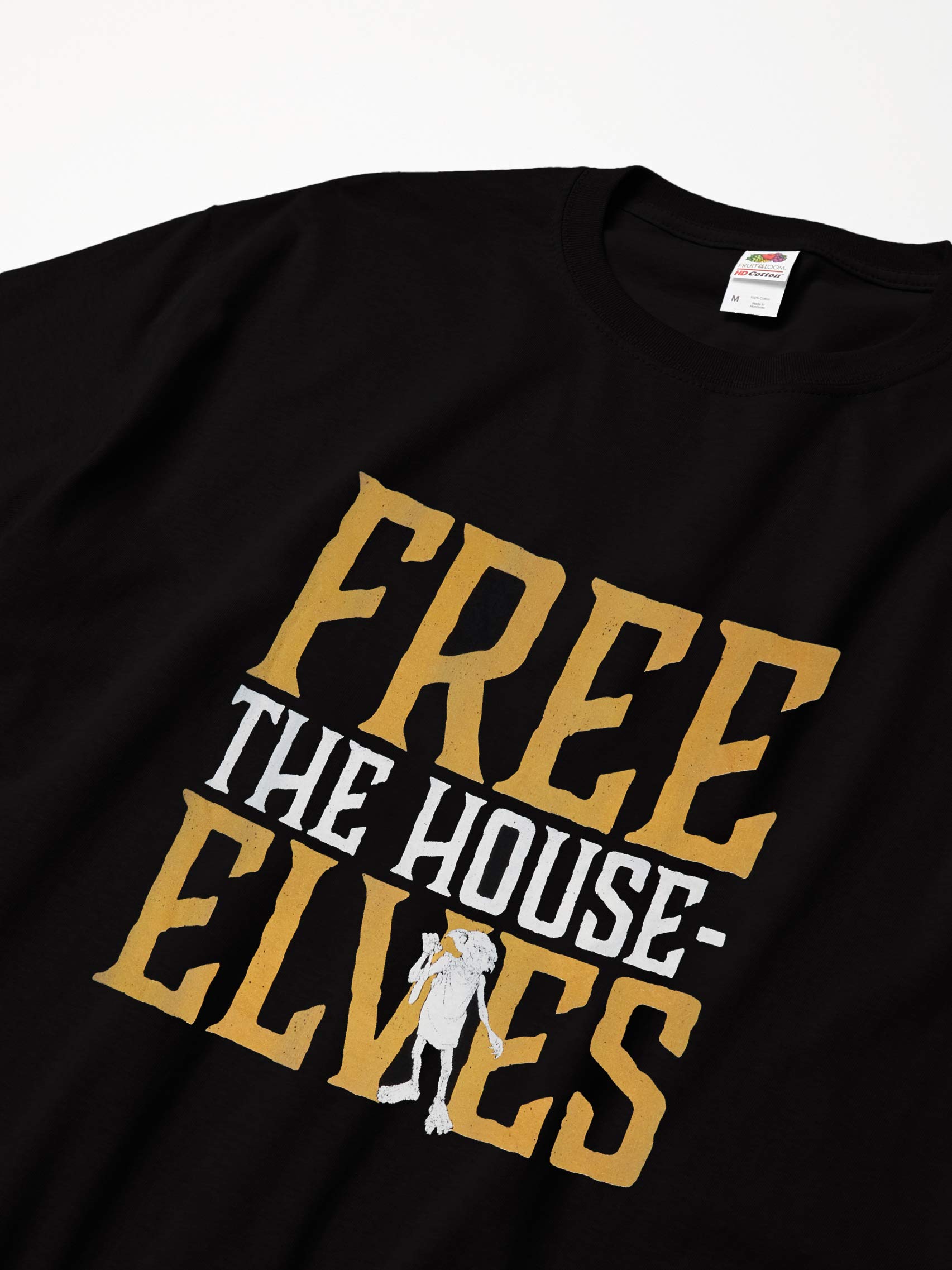 Harry Potter Men's Free House Elves T-Shirt - Officially Licensed Hogwarts Apparel for Fans & Collectors - Perfect for Cosplay, Movie Nights & Potterhead Gifts