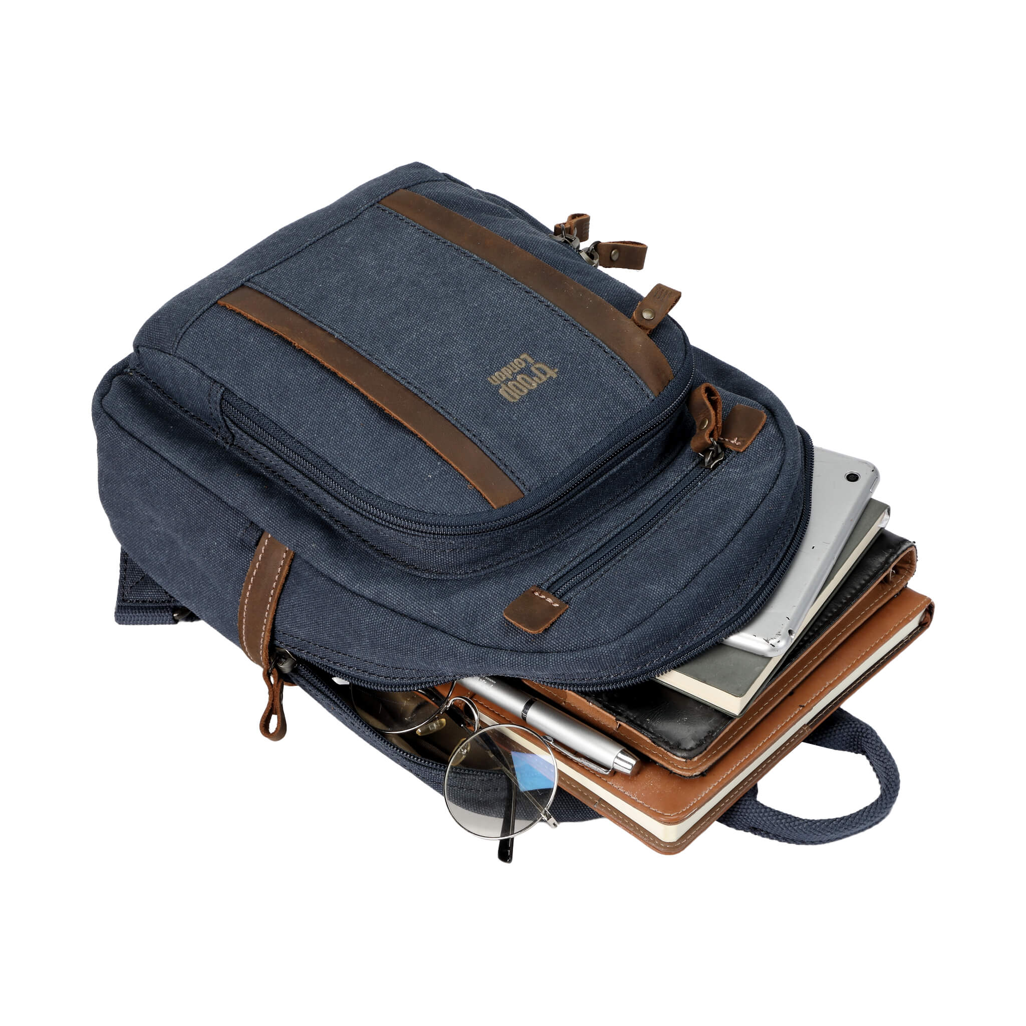 TRP0255 Troop London Classic Canvas Backpack Small - Durable School & Travel Backpack for Men & Women - Perfect for College, Commuting & Outdoor Adventures