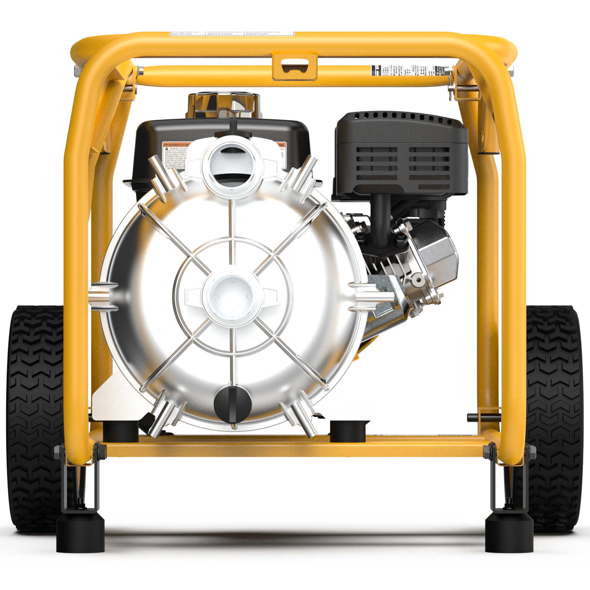 2 Inch Portable High Pressure Water & Semi Trash Pump - Durable Gas Powered Pump for Flood Control, Irrigation, Construction & Farm Use