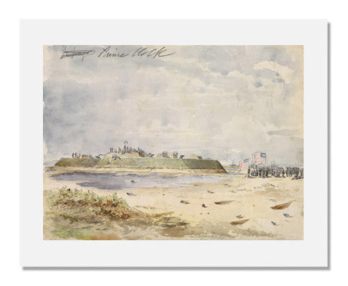 Theodor Kaufmann Fort Hatteras Civil War Painting - Historical Art Print of Fort Hatteras Surrender Scene - Perfect for History Buffs, Classroom Decor & Civil War Memorabilia Collectors