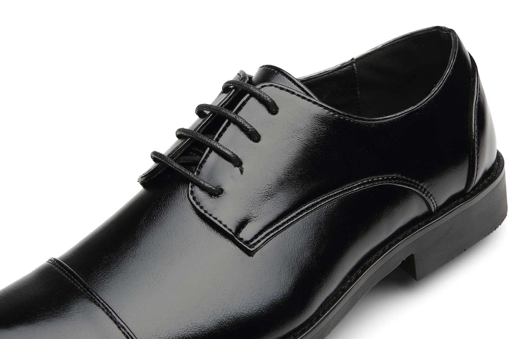 Men's Classic Wingtip Oxford Dress Shoes - Formal Cap-Toe Lace-Up Business Shoes for Office, Wedding & Special Occasions