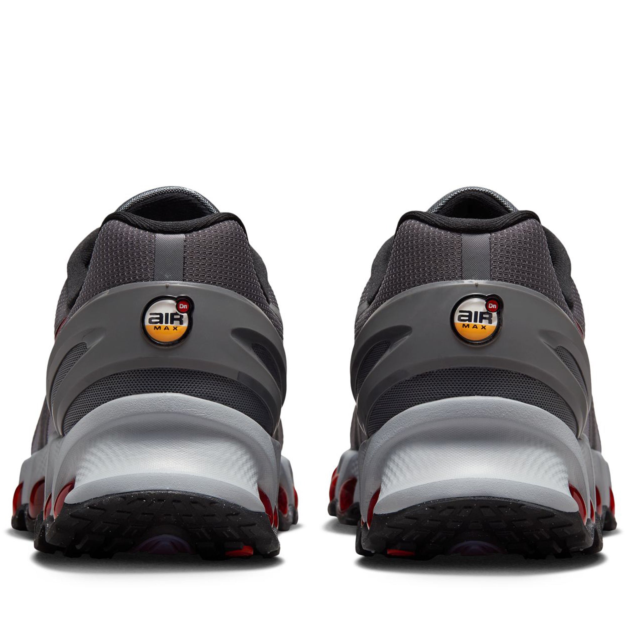 Nike Air Max DN8 Running Shoes for Men - Iron Grey/Bright Crimson - Lightweight Cushioned Sneakers for Jogging, Gym & Daily Wear
