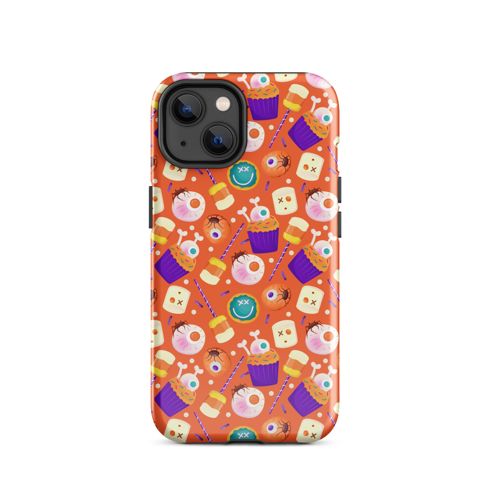 Halloween Trick or Treat Premium Shockproof iPhone Case - Cute Pumpkin Design for iPhone 14/13/12 Pro Max - Perfect for Halloween Parties, Costume Events & Spooky Decorations