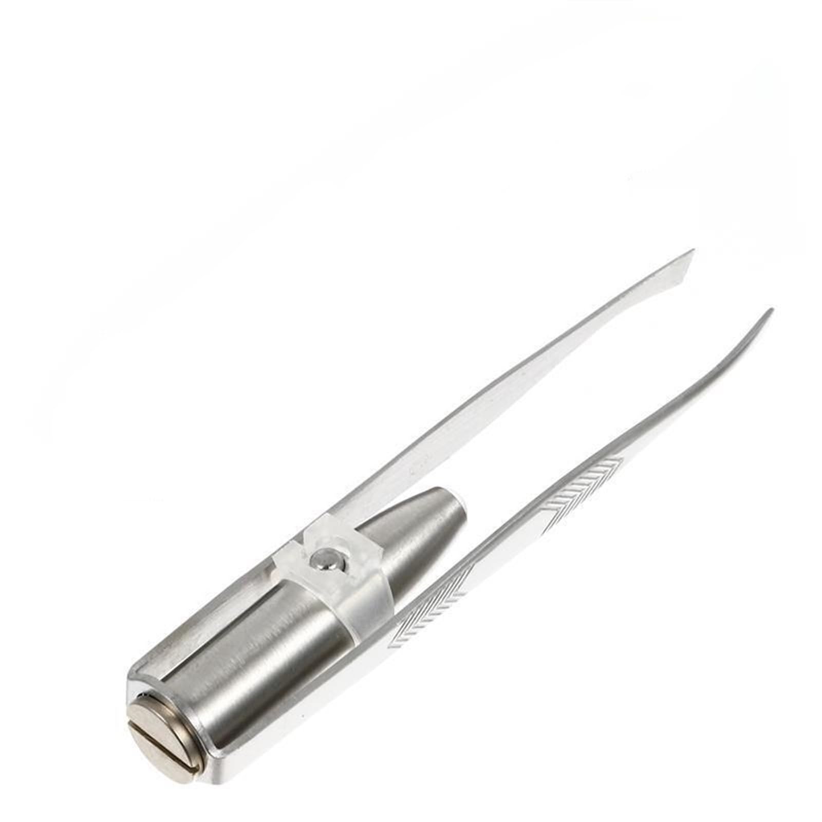 Premium Stainless Steel Hair Removal Tweezers - Professional Eyebrow & Eyelash Tweezers with LED Light for Precise Grooming | Perfect for Eyebrow Shaping, Fake Eyelash Application & Makeup Routine