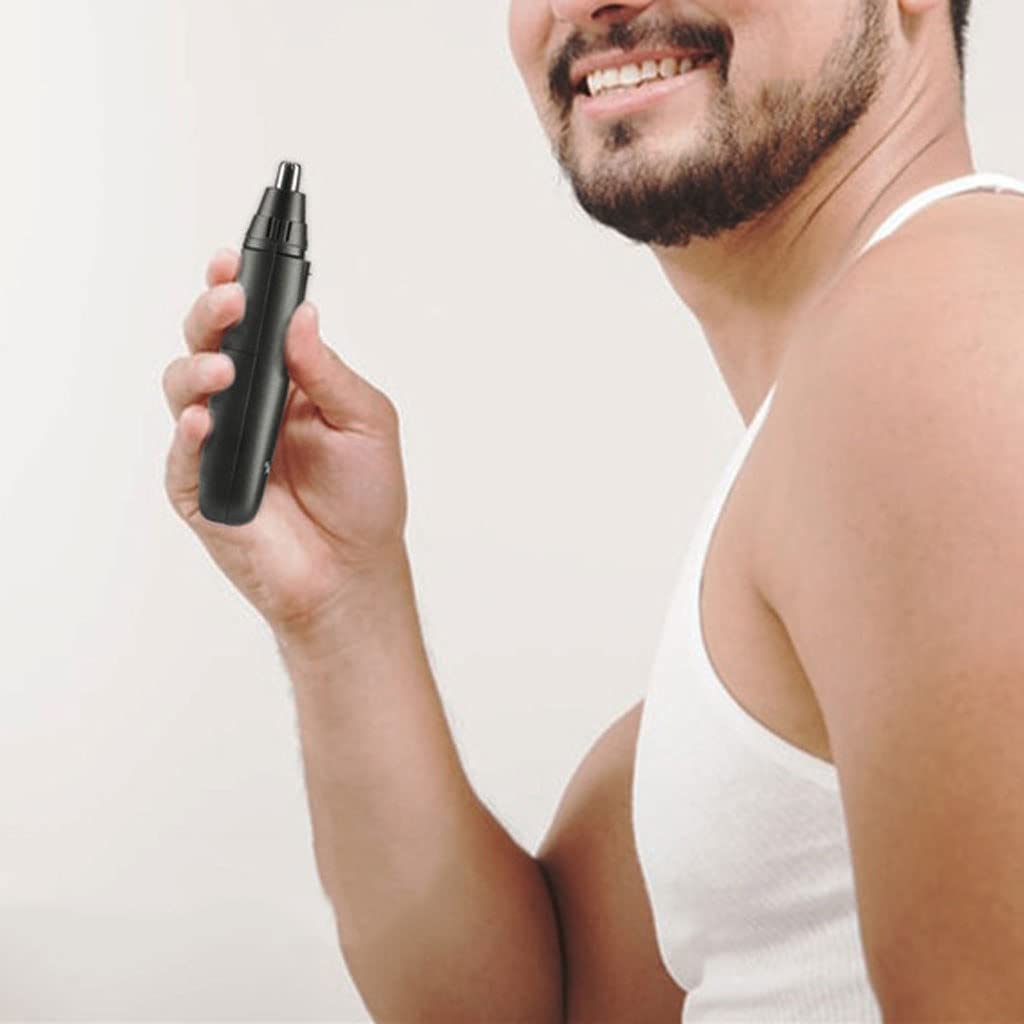 XMING Electric Nose Hair Trimmer for Men - Waterproof & Painless Nose Ear Hair Clipper with LED Light - Perfect for Travel, Grooming, and Personal Care