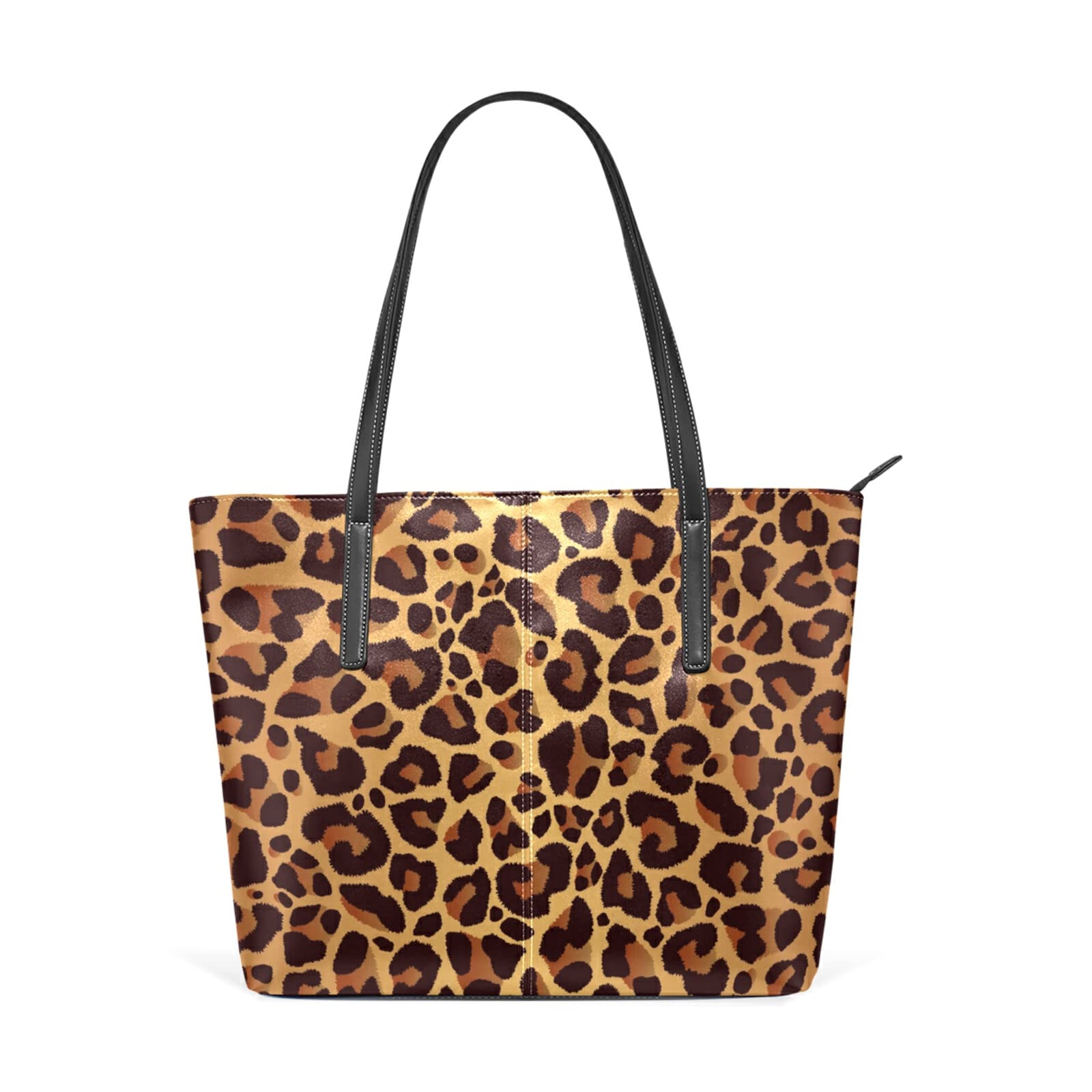 Stylish Animal Leopard Print Leather Handbag for Women - Fashionable Shoulder Bag & Crossbody Purse with Tote Satchel Design | Perfect for Work, Travel, and Evening Outings