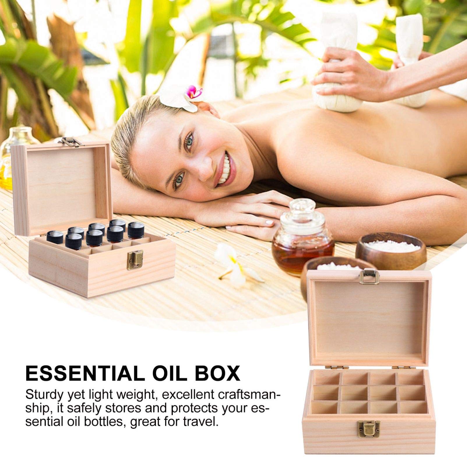 KESYOO Essential Oil Storage Box - Aromatherapy Bottle Organizer & Carrying Case for Travel - Perfect for Home, Spa, and Yoga Essential Oil Bottle Container