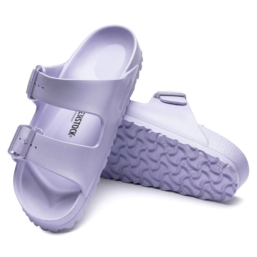 Birkenstock Arizona Eva Essentials Sandal - Comfortable Purple Fog Slide Sandals for Women & Men | Perfect for Beach, Pool, and Summer Outdoor Activities