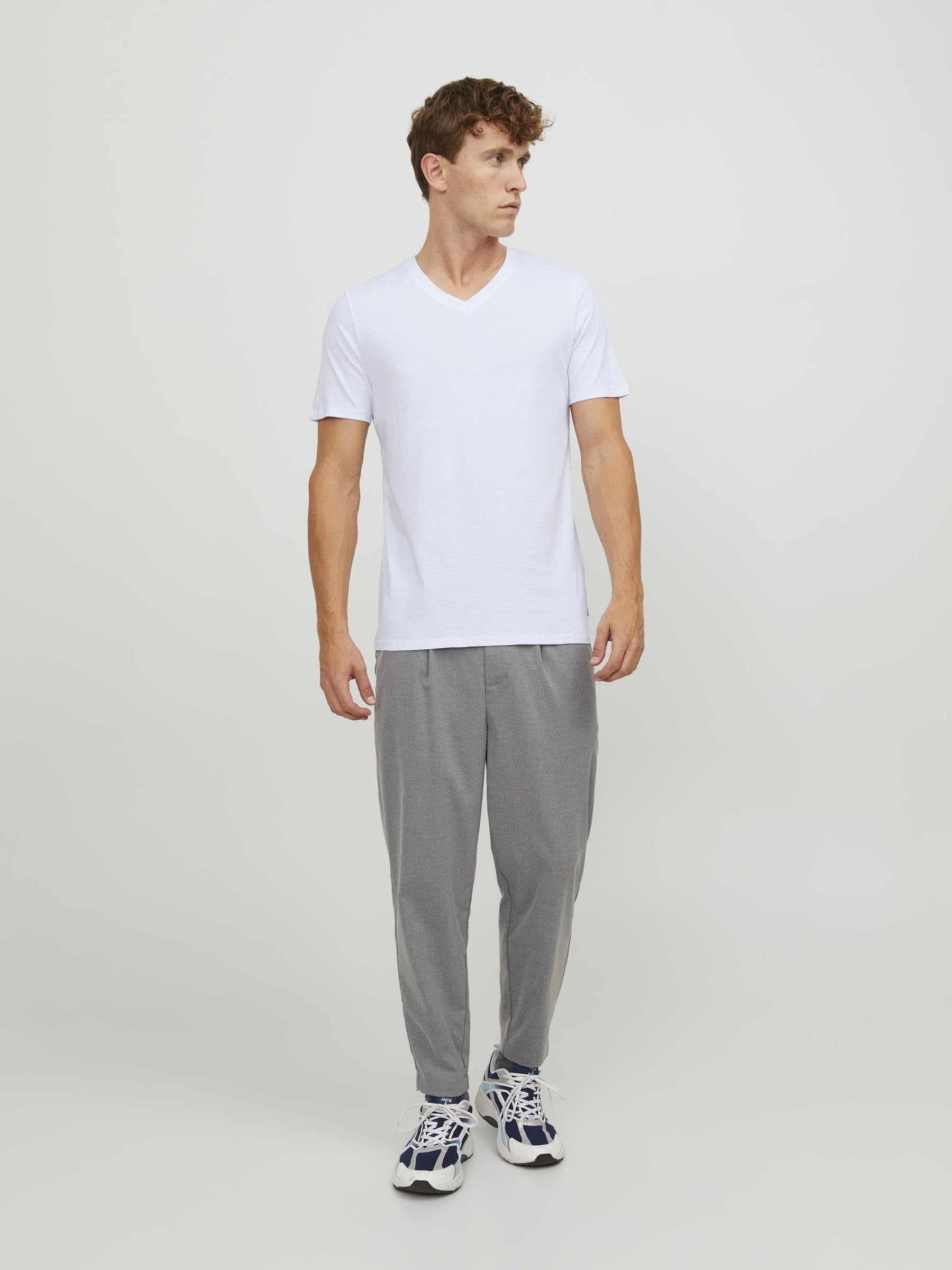 Jack & Jones V-Neck T-Shirt 2-Pack for Men - Casual & Comfort Wear