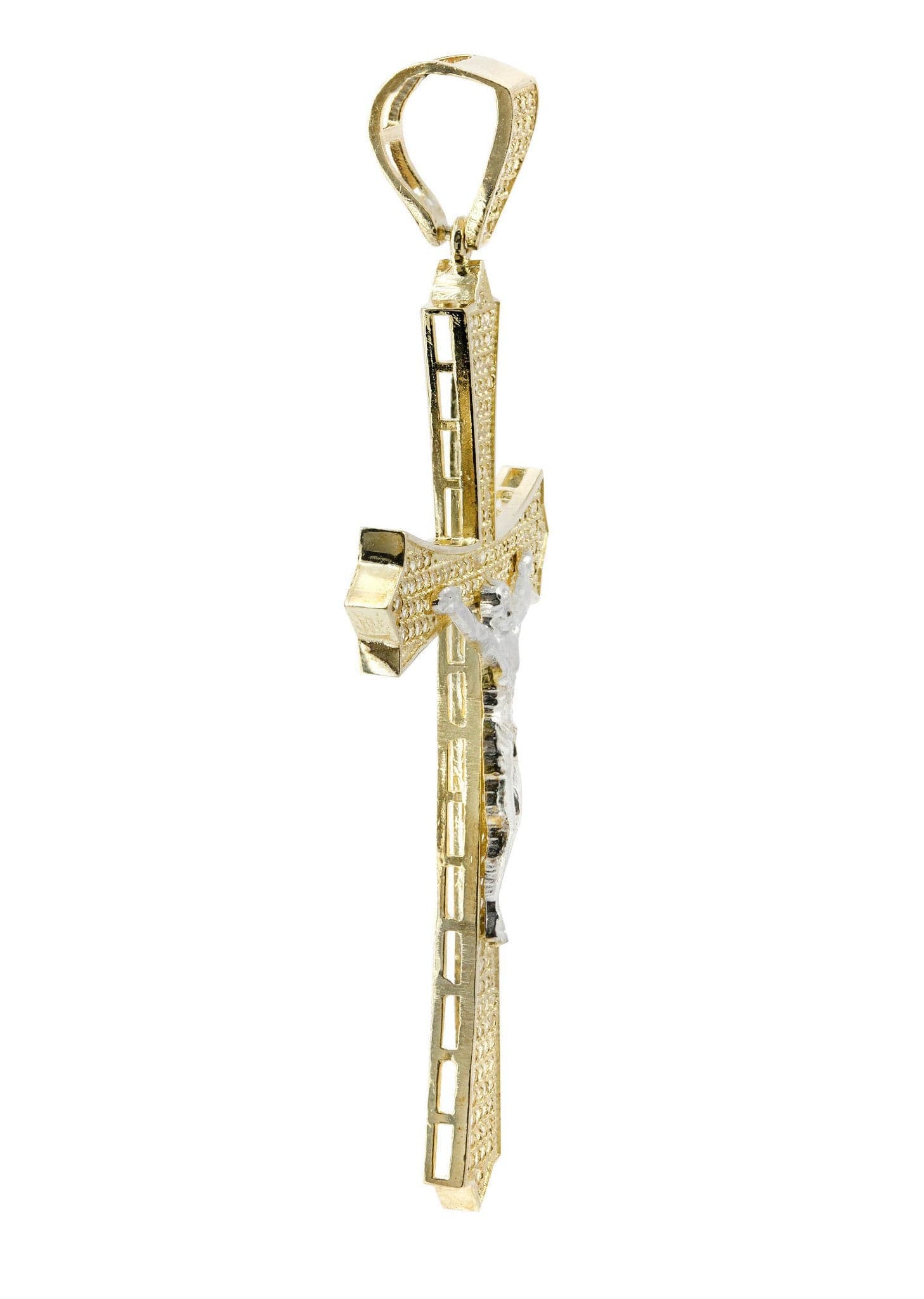 10K Gold Cross Pendant for Women & Men - 7.2 Grams Religious Jewelry for Baptism, First Communion & Everyday Wear