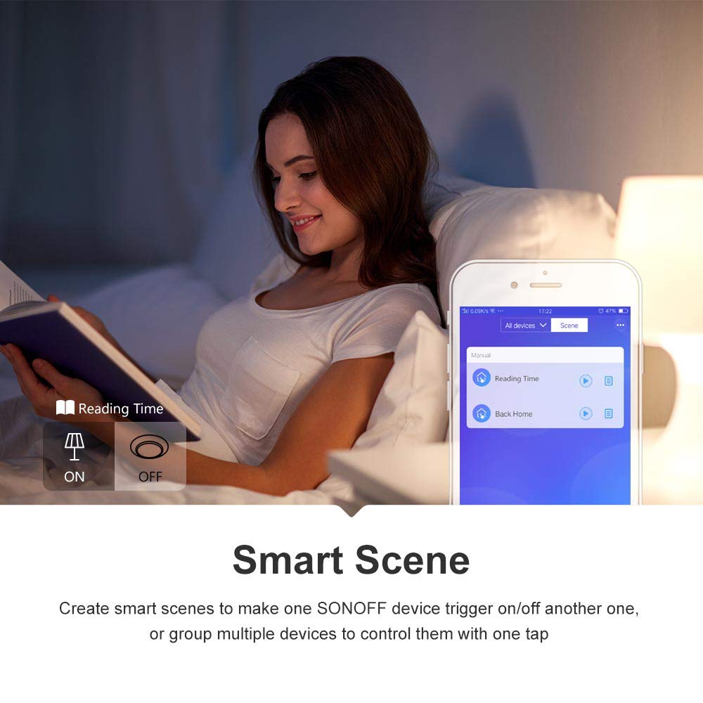Sonoff Basic WiFi Smart Switch - Wireless Remote Control for Home Automation | Perfect for Smart Lights, Appliances & IoT Devices