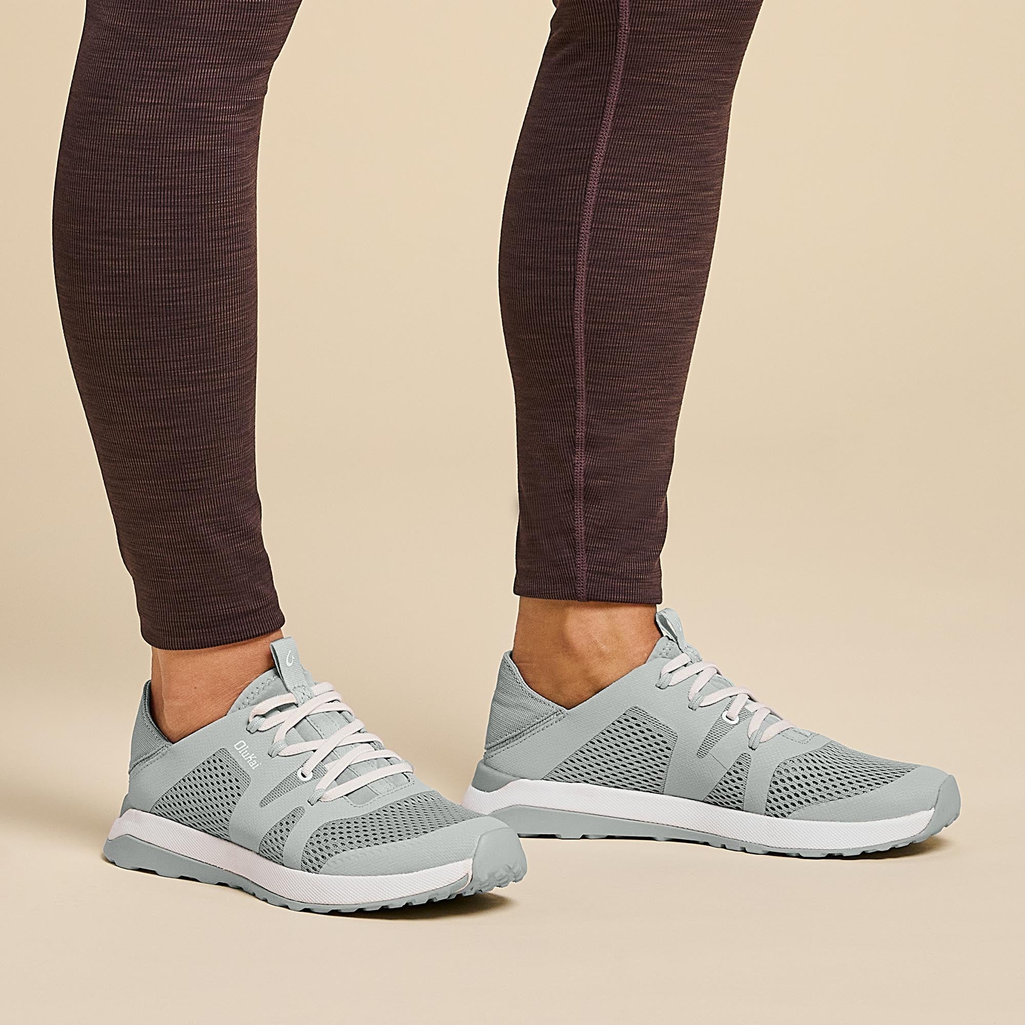 Huia Pale Grey Women's Casual Sneakers - Comfortable Walking Shoes for Daily Wear, Gym, and Travel