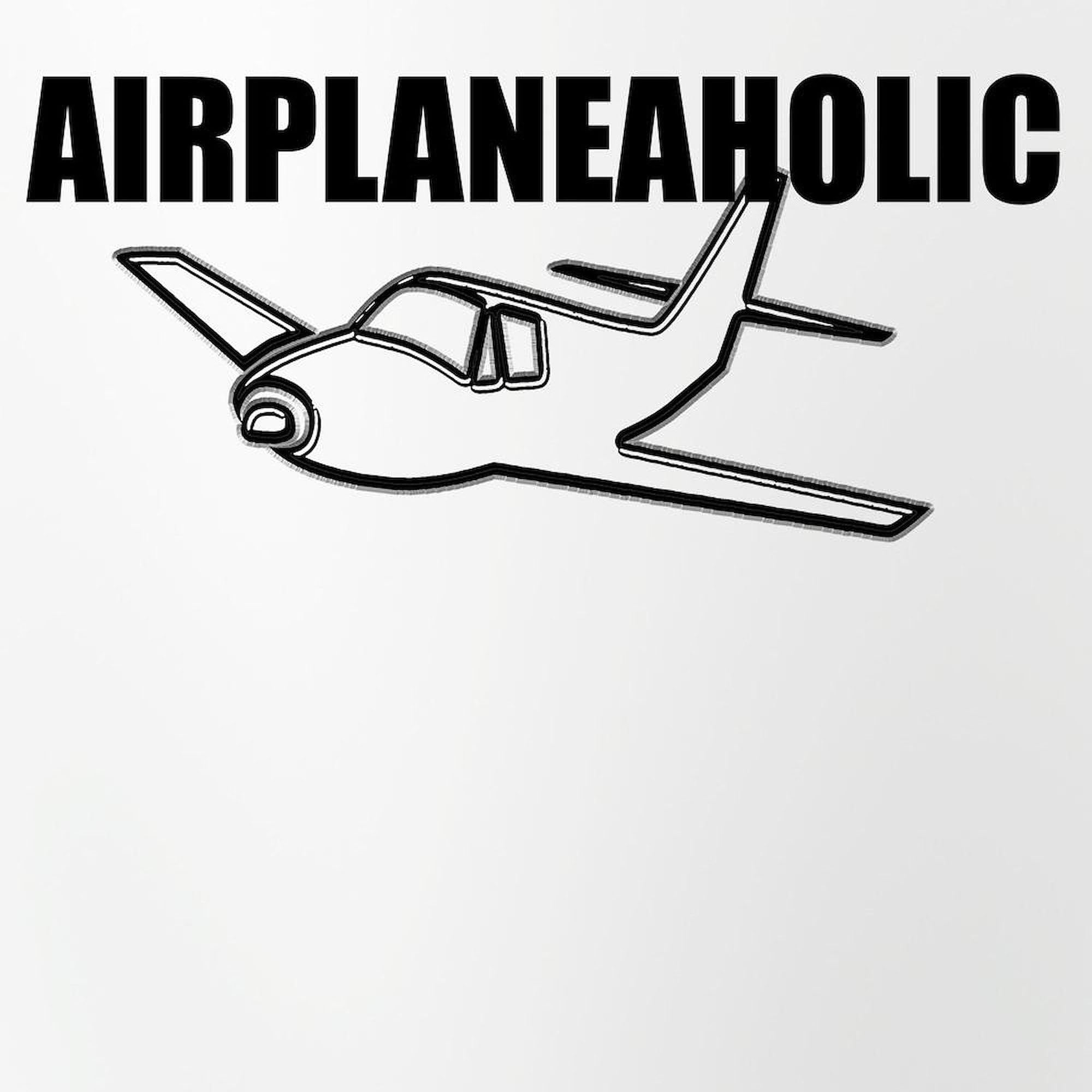 Funny Airplane Pint Glass - 16 oz. Drinking Glass for Beer & Cocktails | Perfect for Aviation Enthusiasts & Travel Lovers - Great Gift for Pilots & Flight Attendants