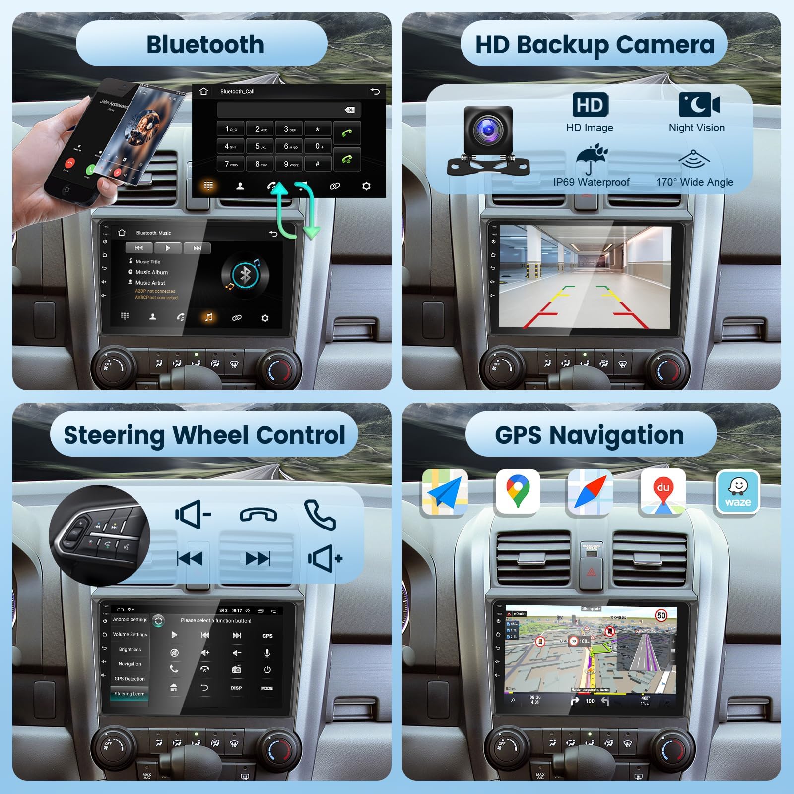 2+64GB Android Car Stereo for Honda CRV 2007-2011 - 9