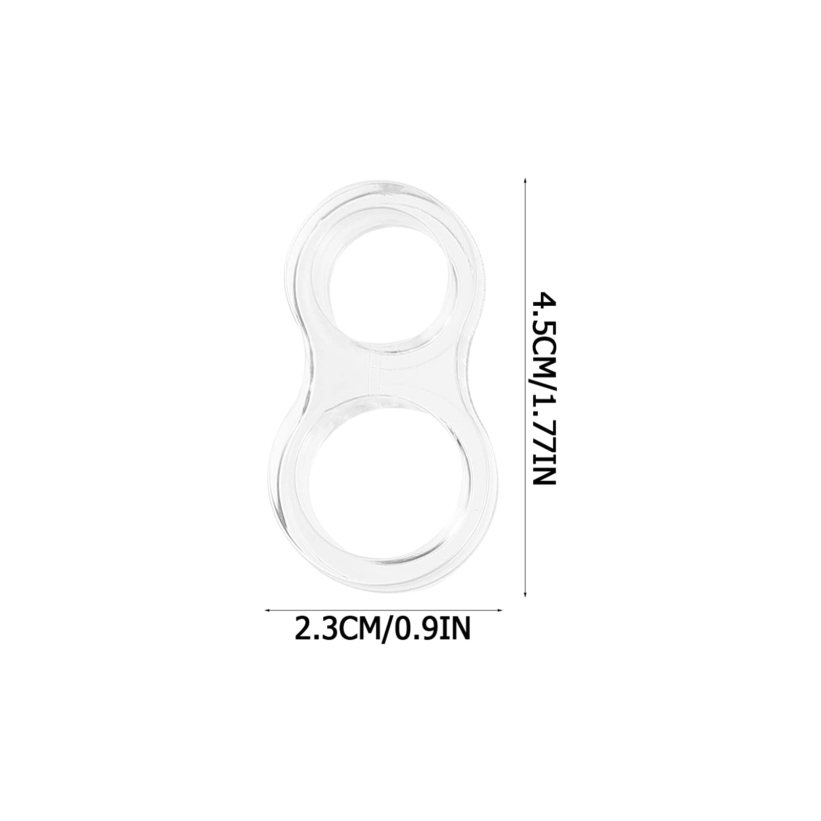 10 Pack Clear Door Handle Bumper Rings - Transparent Door Knob Protectors for Collision Prevention, Anti-Scratch Door Stopper for Home, Office & Hotel Use - Perfect for Protecting Walls and Furniture