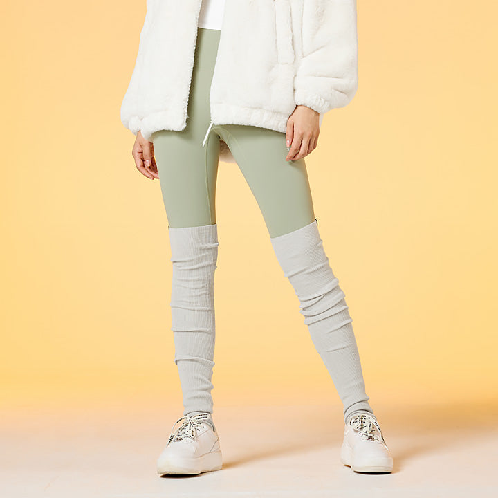 Women's Knitted Ribbed Leg Warmers - Soft Stretchable Winter Accessories for Yoga, Dance & Cold Weather