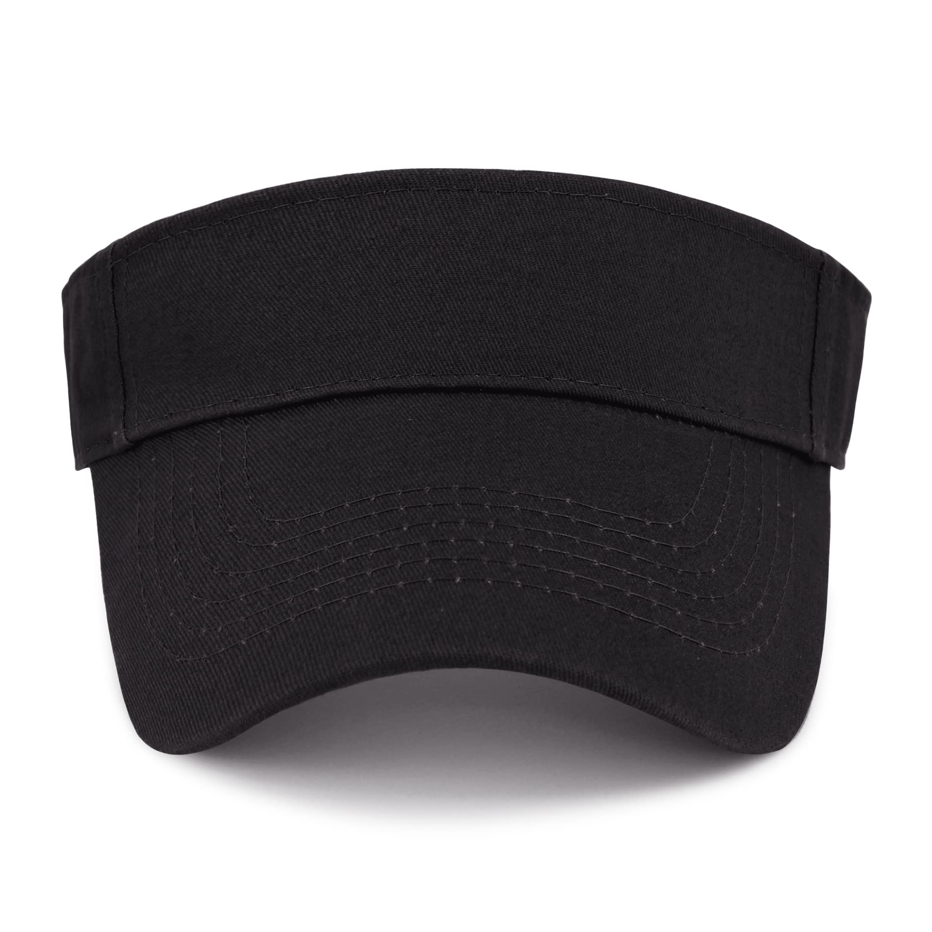 Adjustable Cotton Sun Visor Hat for Men & Women - UPF 50+ Sun Protection Cap for Golf, Tennis, Running & Outdoor Activities