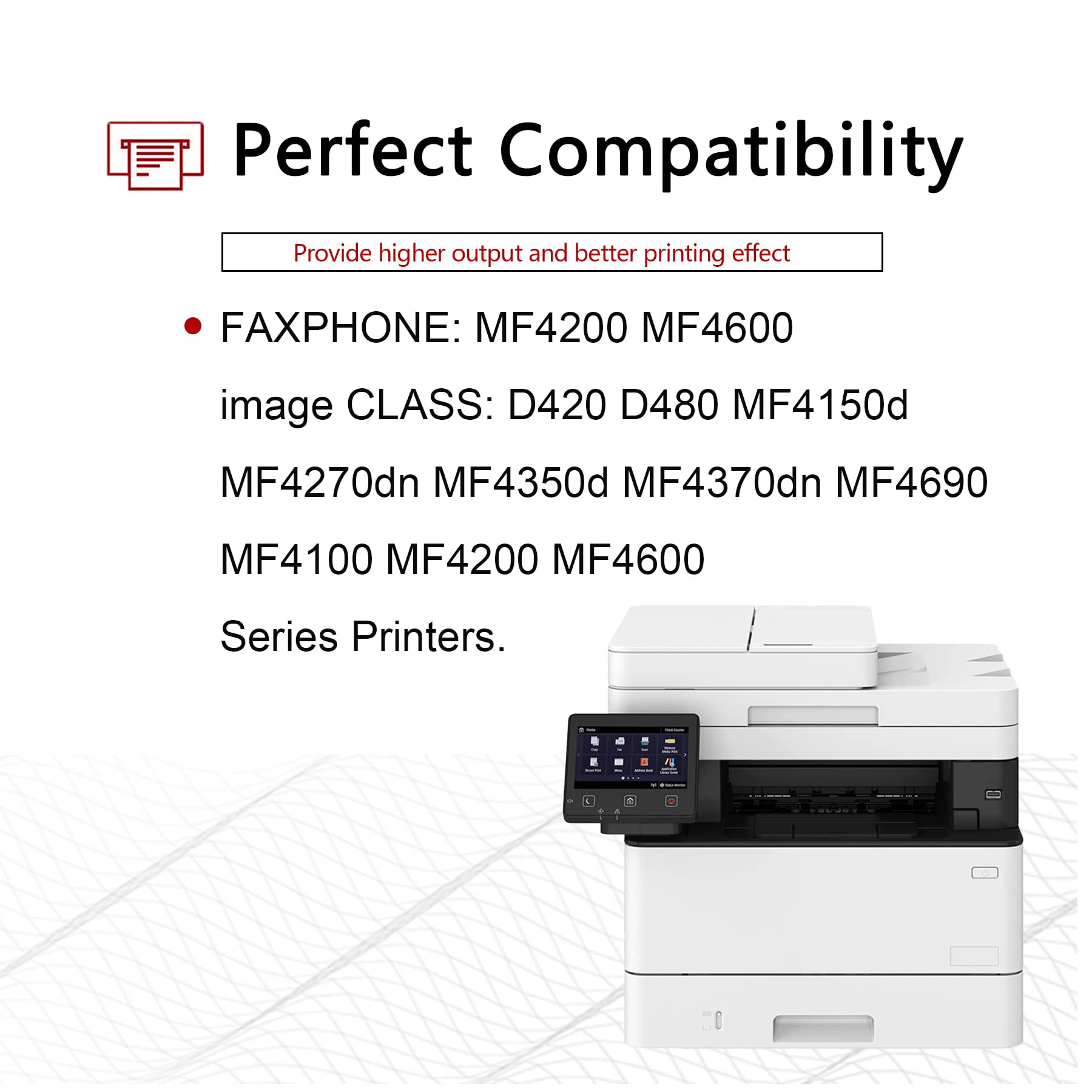 CRG104 Black Toner Cartridge (0263B001BA) - 2-Pack Compatible Replacement for Canon 104 Toner, Works with Canon ImageCLASS MF4350d & MF4150 Printers - Retail Packaging - Ideal for Office Printing & High Volume Documents