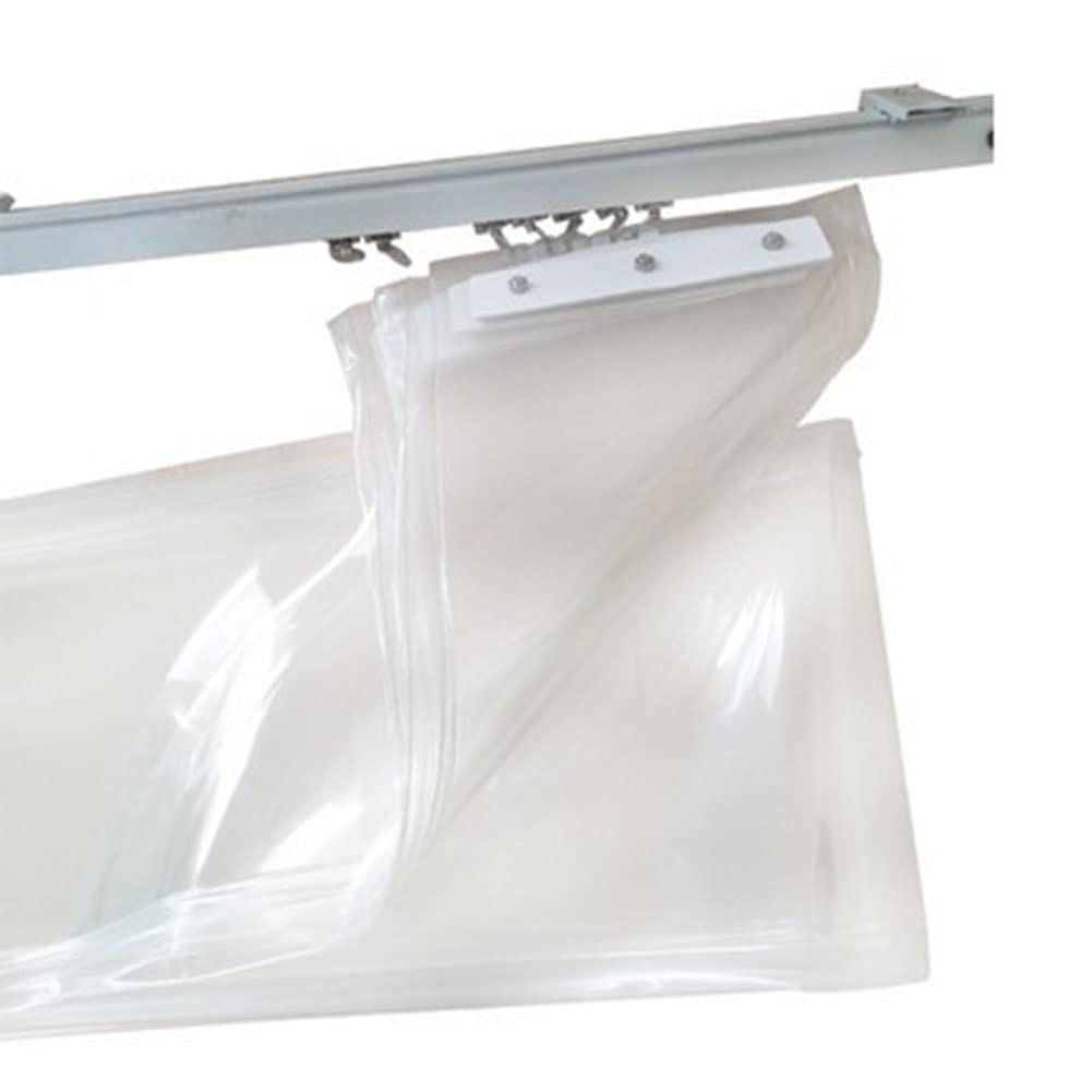 LXHONG Clear PVC Waterproof Shower Curtain Liner - 1.0x2.4m Transparent Bathroom Window Partition with Hooks - Ideal for Bathrooms, RV Showers & Mobile Home Windshield Protection