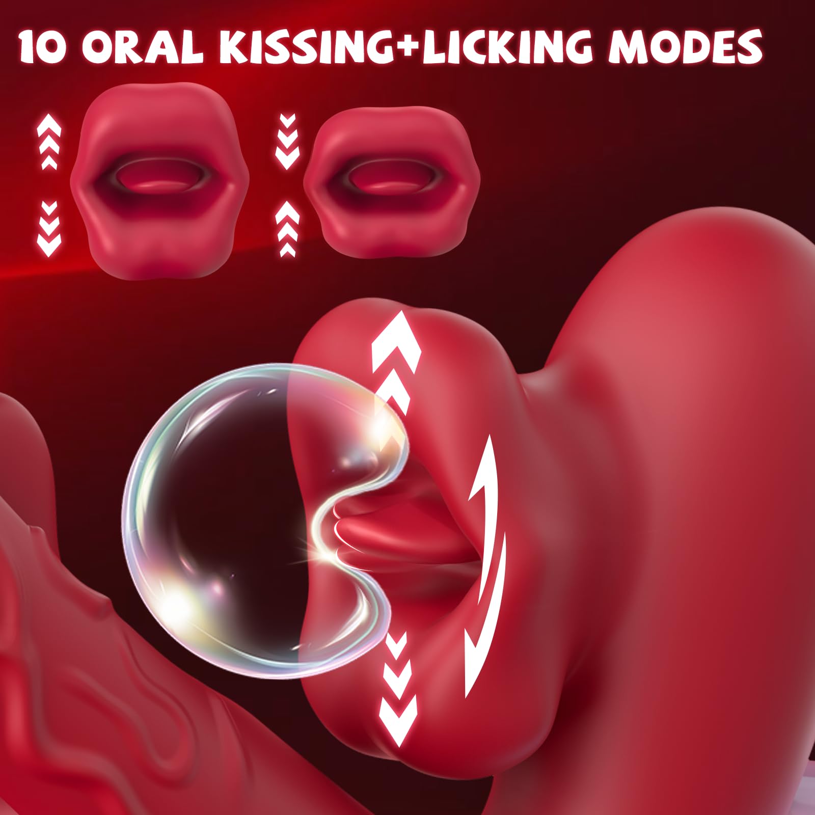 G Spot Vibrator & Clitoral Stimulator - 10 Vibration & Licking Modes for Women, Adult Sex Toy with Suction & Biting Functions for Nipple & Anal Pleasure - Perfect for Couples Play & Solo Intimate Moments