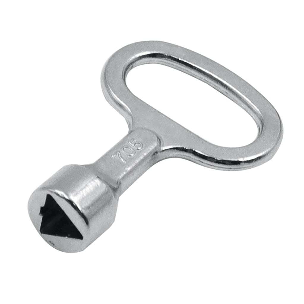 **Universal Elevator Door Lock Valve Key Wrench - Triangle Key for Plumbers & Electricians - Ideal for Electrical Cabinets, Subway Trains & Maintenance**    *(Use Cases: Perfect for HVAC, plumbing repairs, elevator maintenance, subway system access, and electrical cabinet servicing.)*